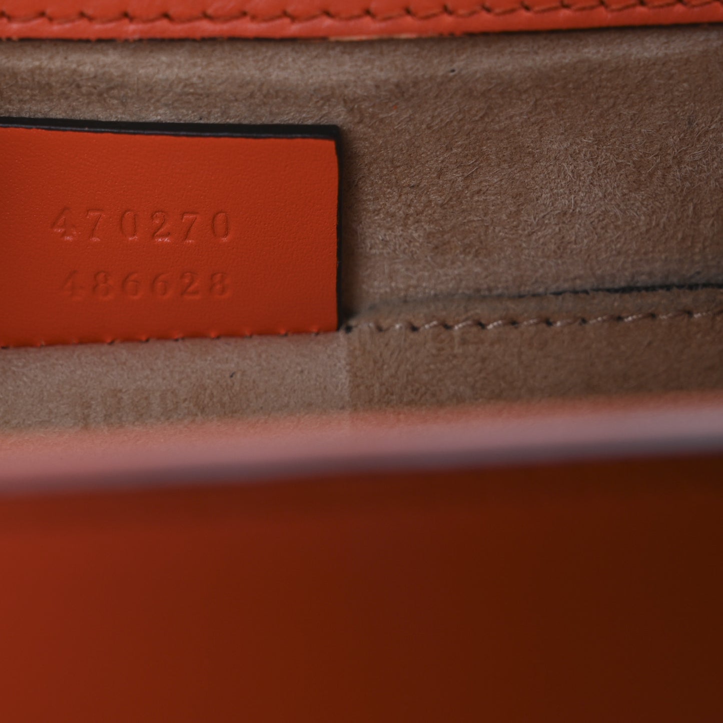 Vitello Fontanella Web Mini Sylvie Top Handle Bag Orange