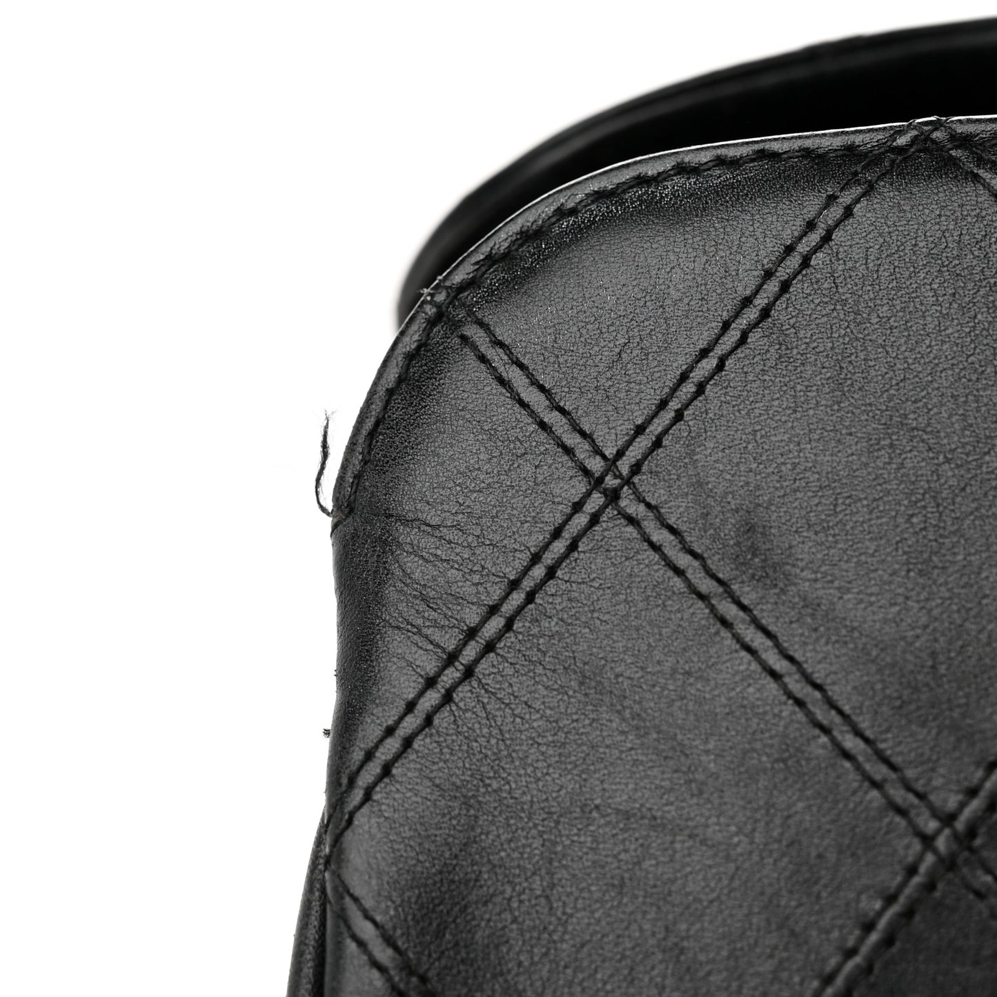 Calfskin Stitched XL Weekender Black