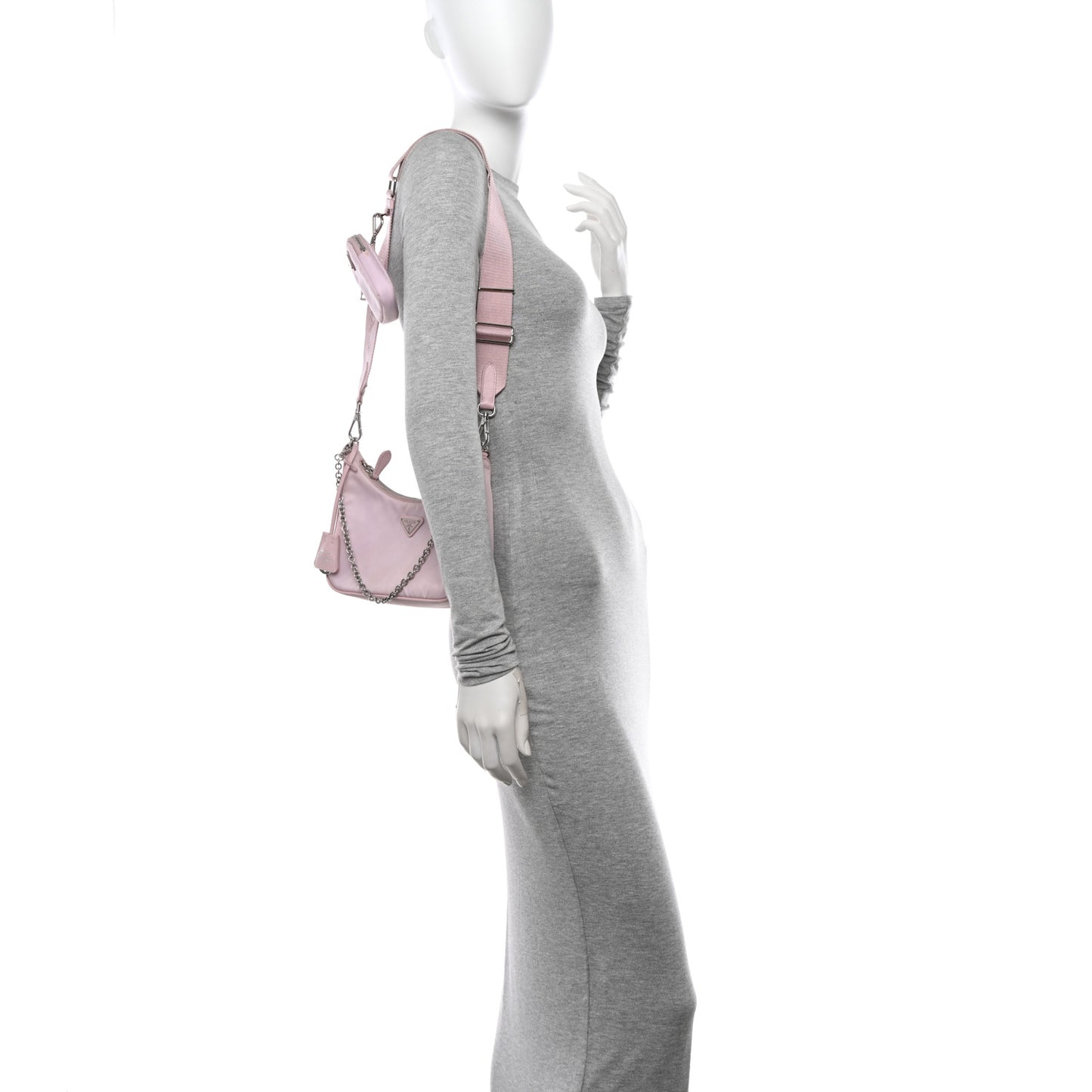 Nylon Re-Edition 2005 Shoulder Bag Alabastro