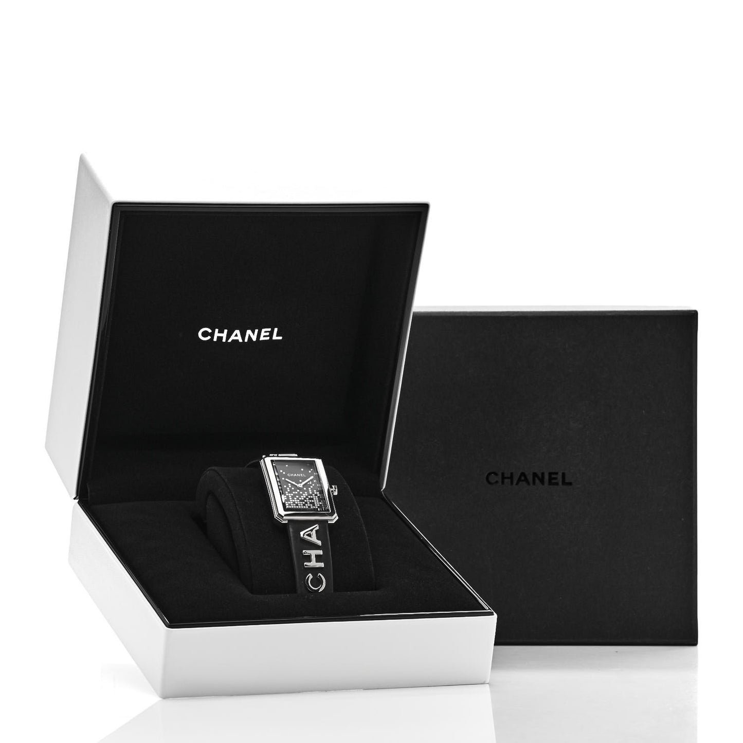 Stainless Steel Calfskin 27mm Boy-Friend Wanted de Chanel Quartz Watch Black