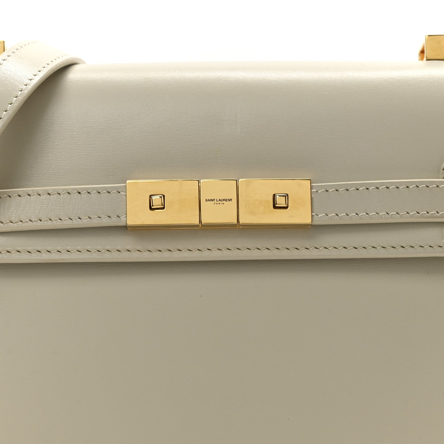 Smooth Calfskin Mini Manhattan Shoulder Bag Crema Soft