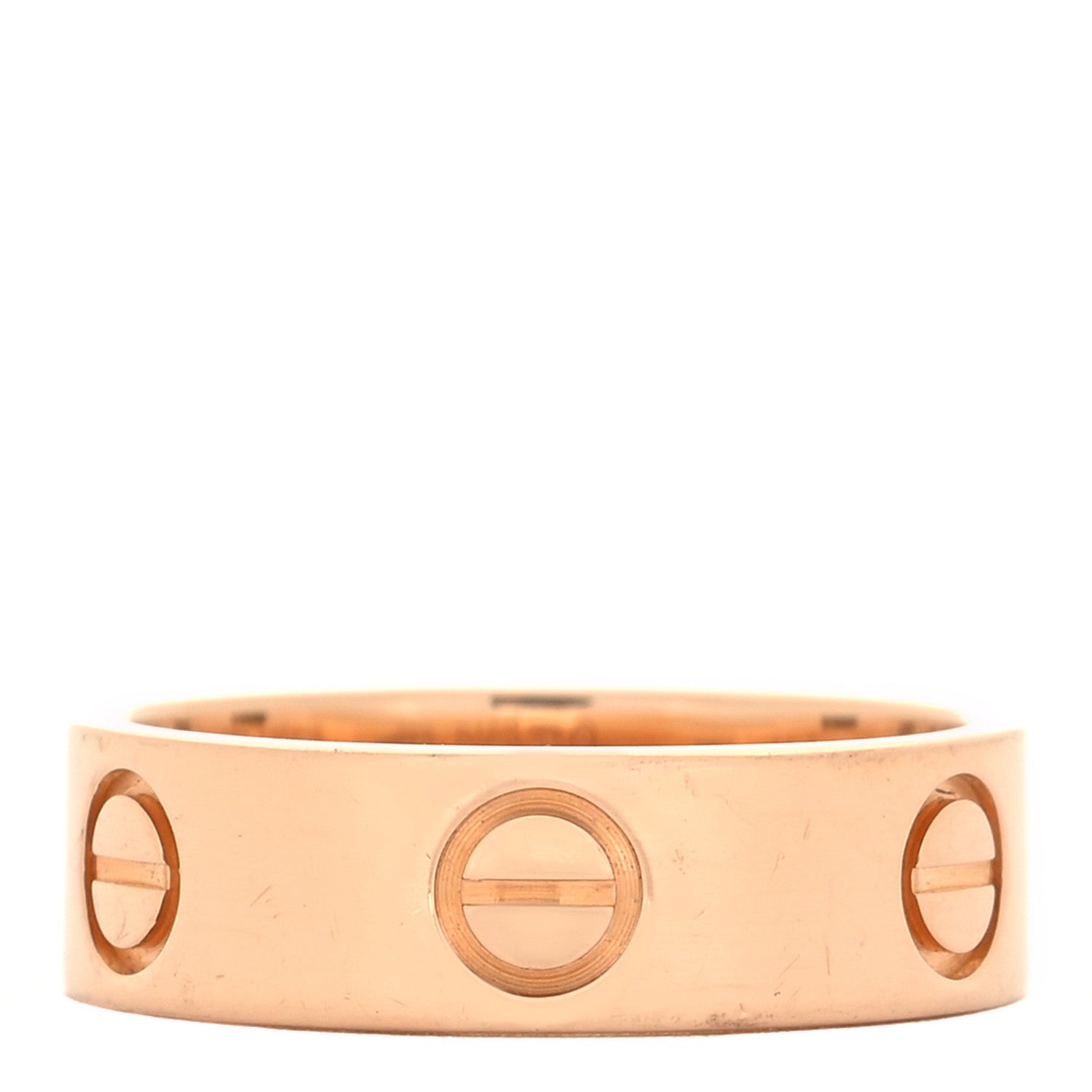 Cartier 18K Pink Gold 5.5mm LOVE Ring 51 5.75 1 of 4