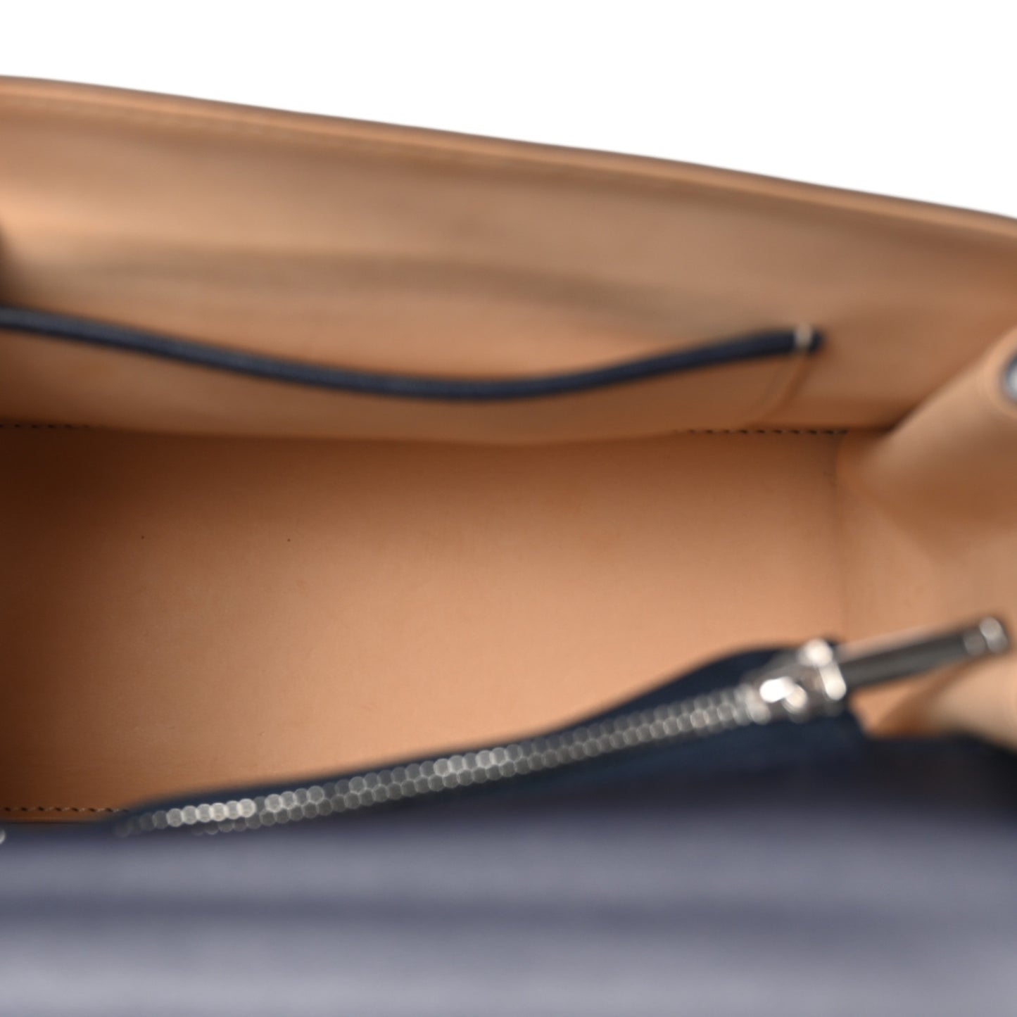 Calfskin MM Tempete Satchel Navy