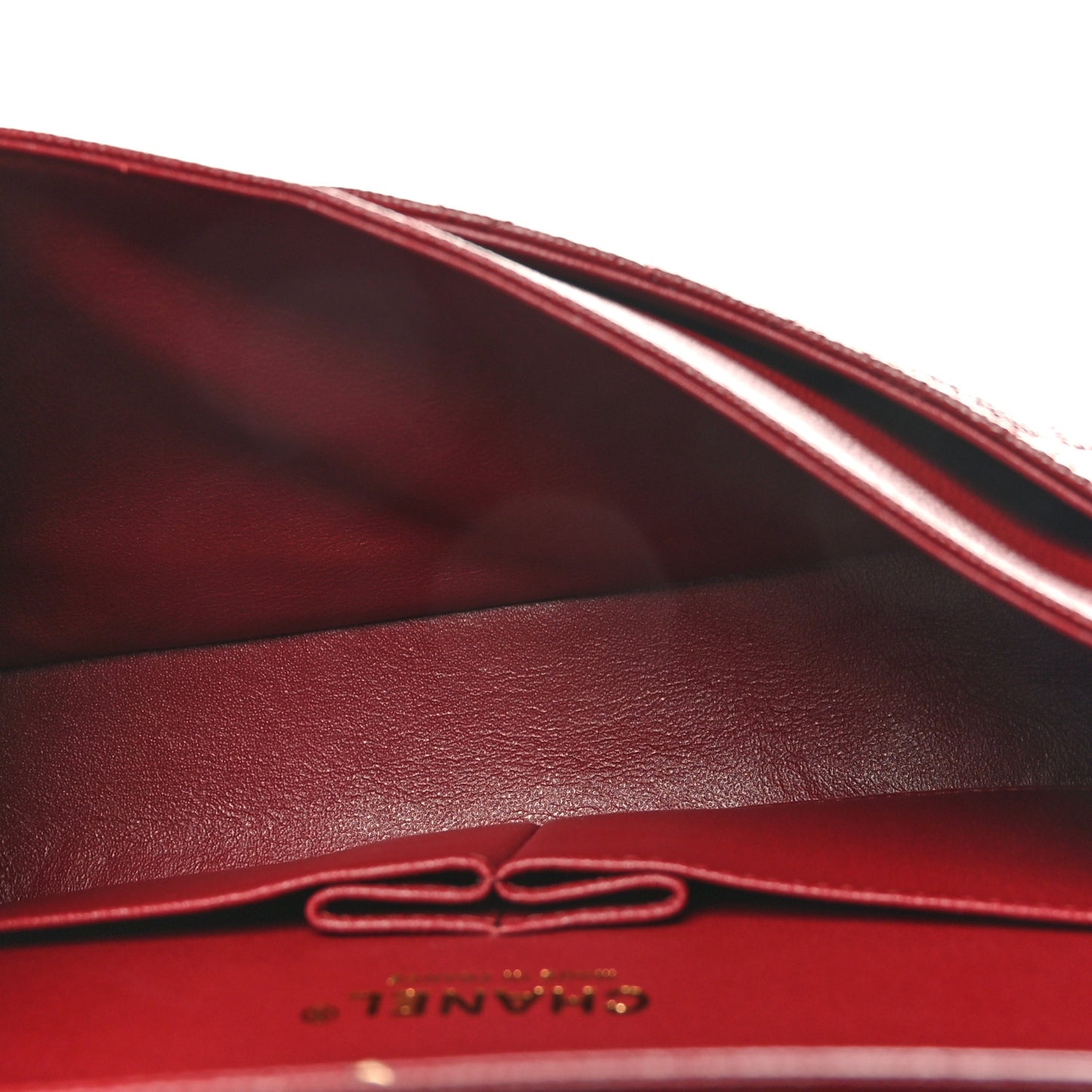 Caviar Quilted Medium Double Flap Burgundy