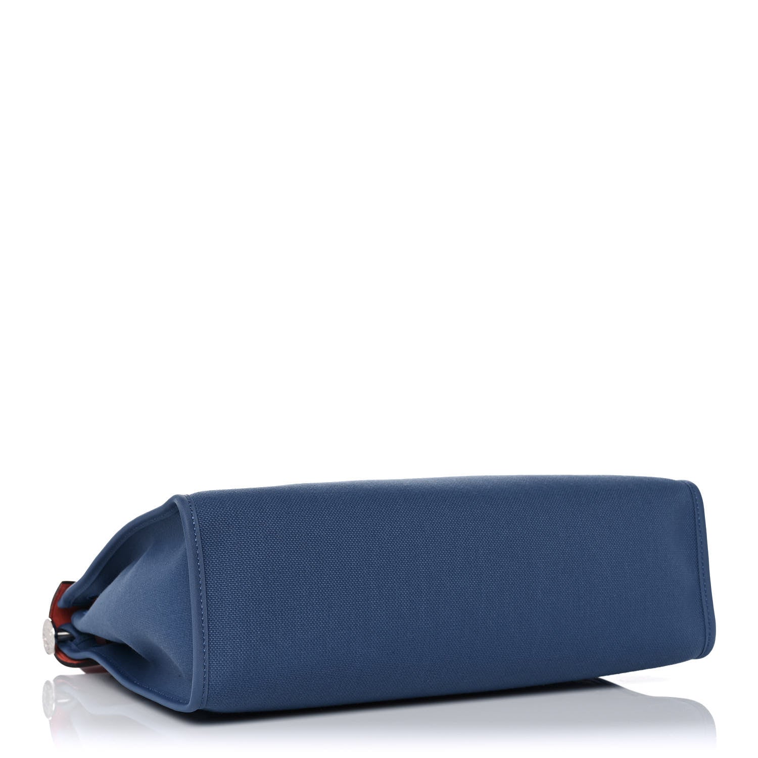 Hermes Vache Hunter Toile Militaire Herbag Zip 31 PM Bleu Agate Rouge H 4 of 15