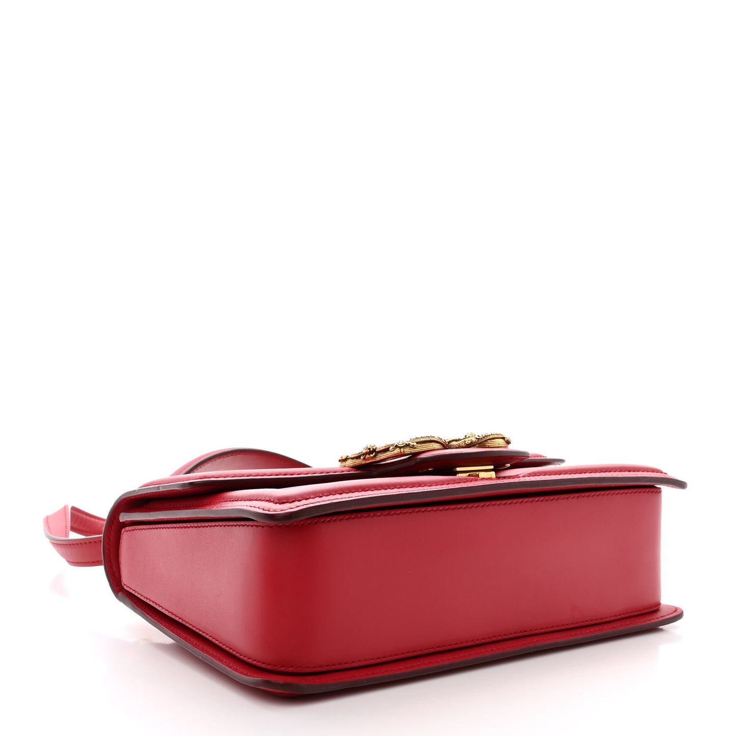 Smooth Calfskin Small DG Amore Top Handle Bag Red