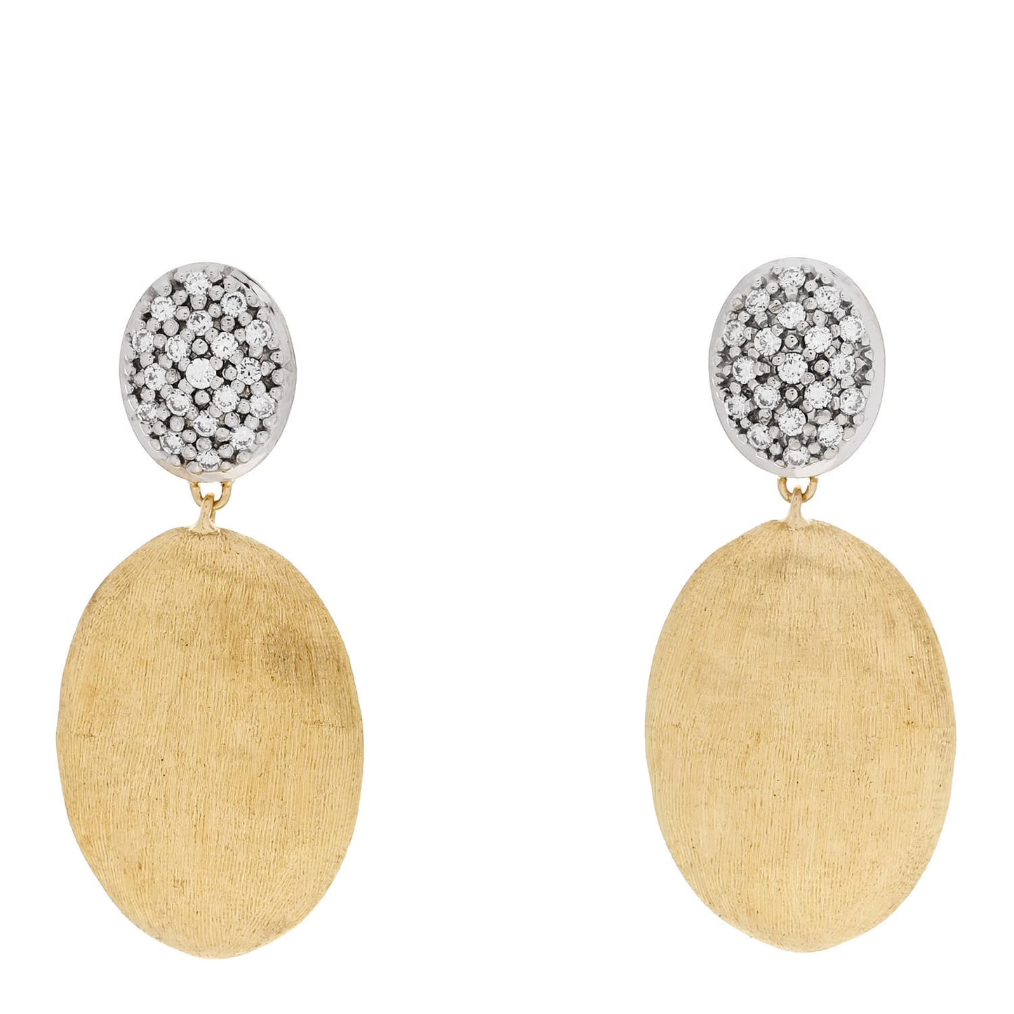 18K Yellow Gold Diamond Siviglia Drop Earrings