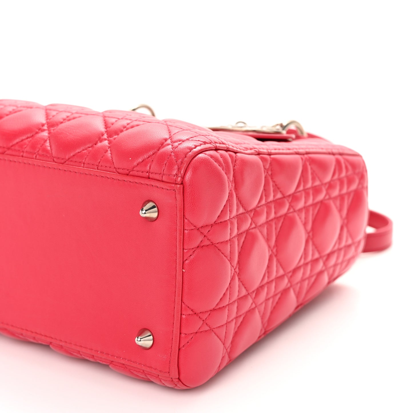 Lambskin Cannage Medium Lady Dior Pink