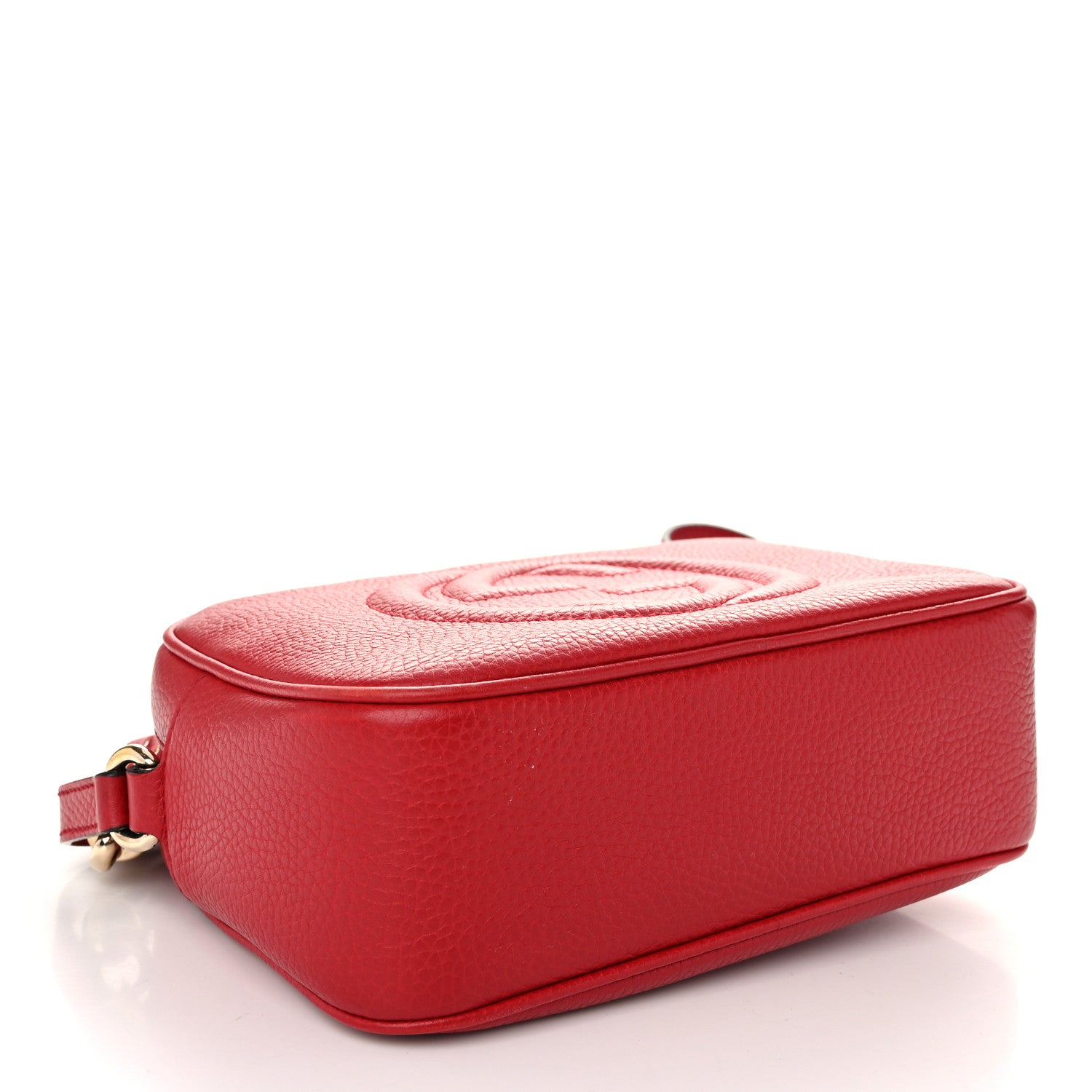 Gucci Pebbled Calfskin Small Soho Disco Bag Vibrant Red 4 of 10