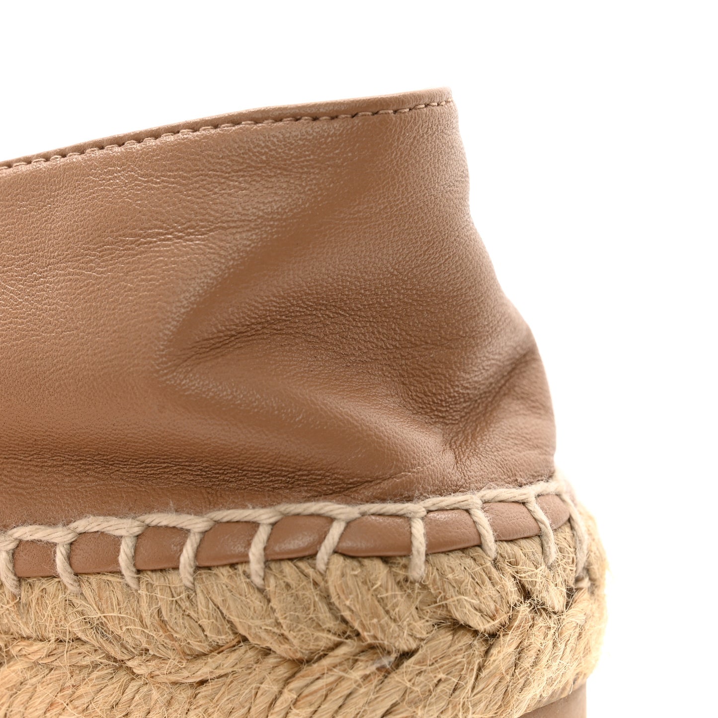 Lambskin CC Espadrilles 35 Beige Black