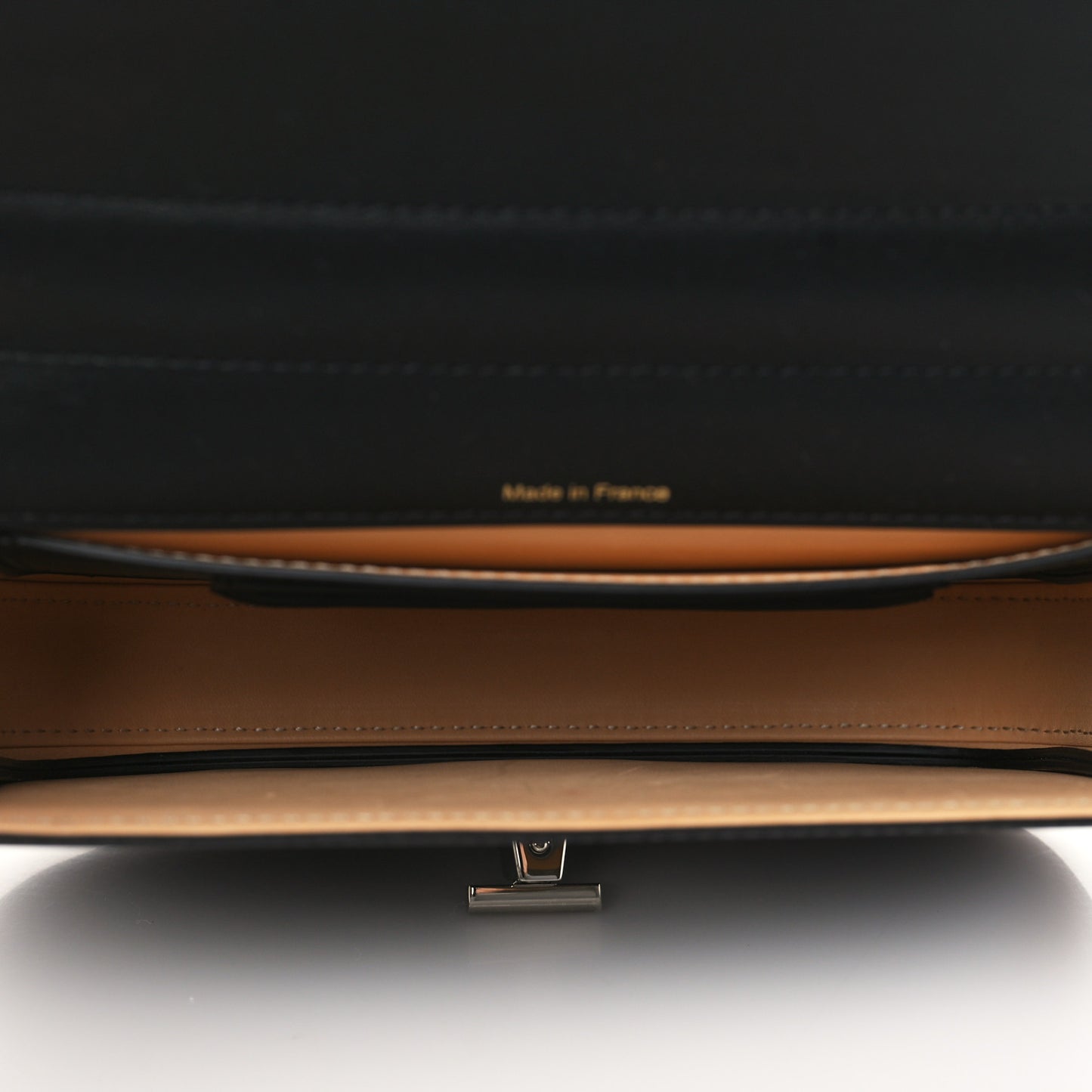 Olen Calfskin Small Lingot Crossbody Black