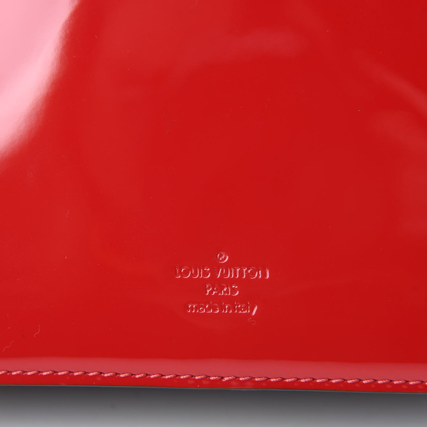 Patent Calfskin Monogram Cherrywood BB Scarlet