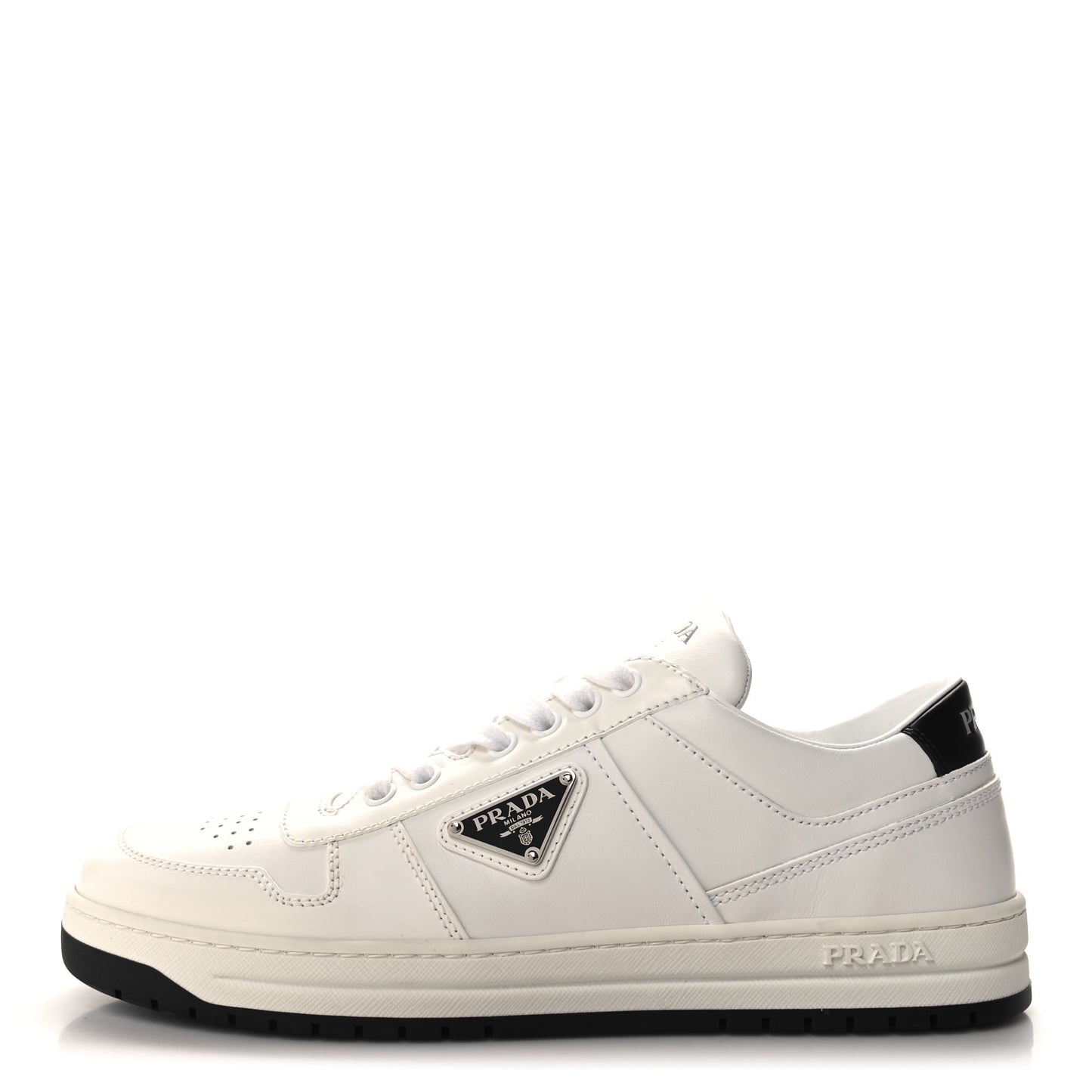 Vitello Rois Triangle Womens Downtown Low Top 30mm Sneakers 41 White Black