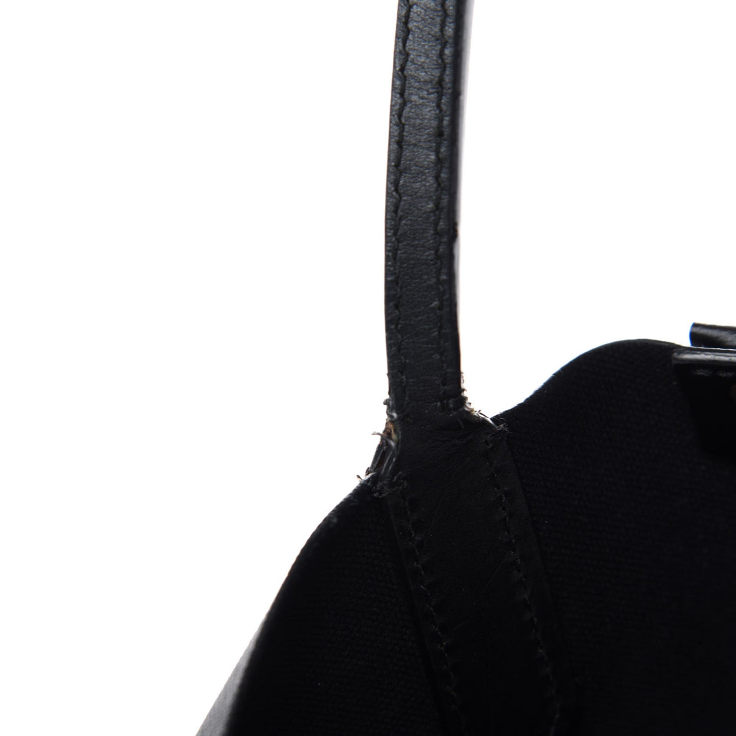Textured Coated Canvas Print Large Antigona Tote Black