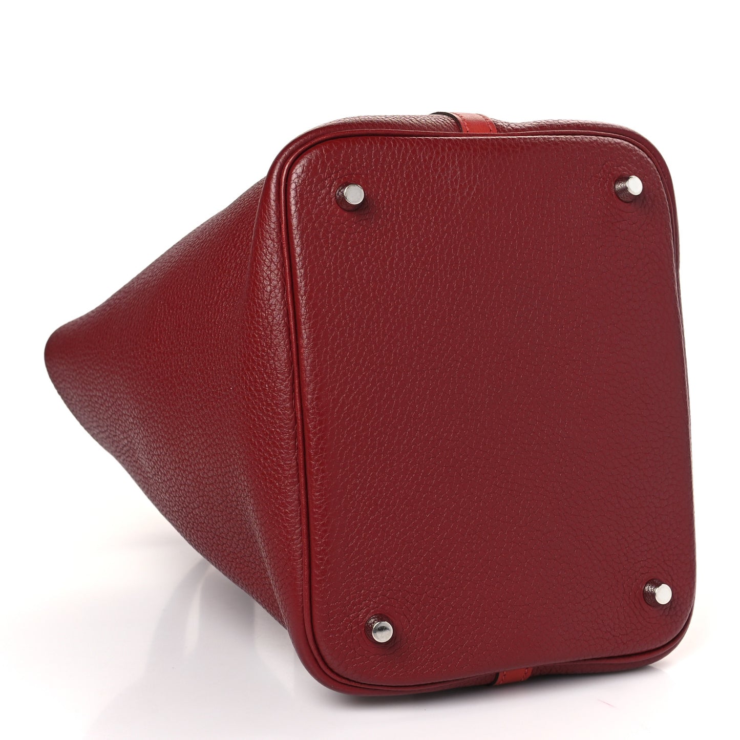 Taurillon Clemence Swift Picotin Lock 22 MM Rouge H Brique