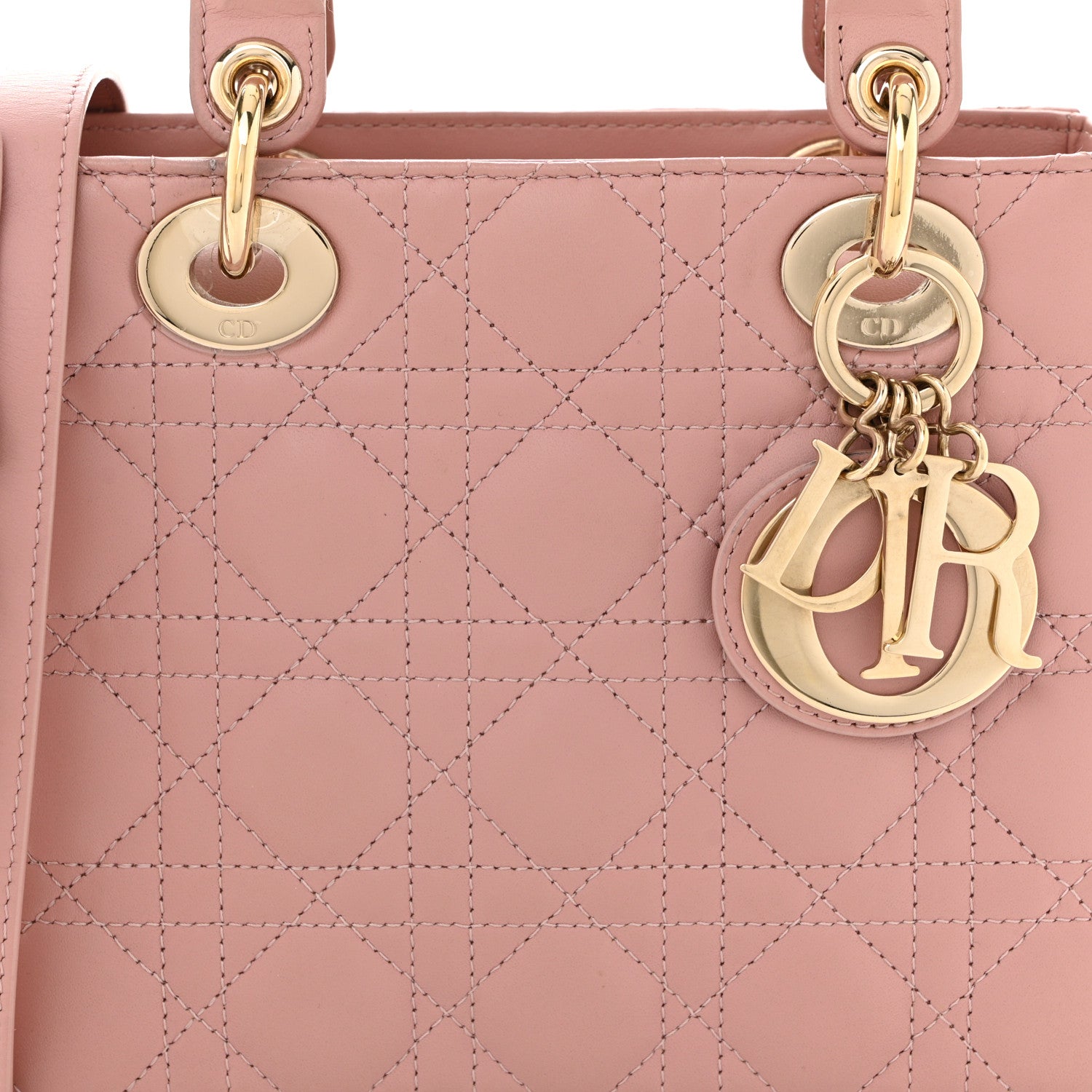 Christian Dior Lambskin Cannage Small My ABCDior Lady Dior Fard 8 of 12
