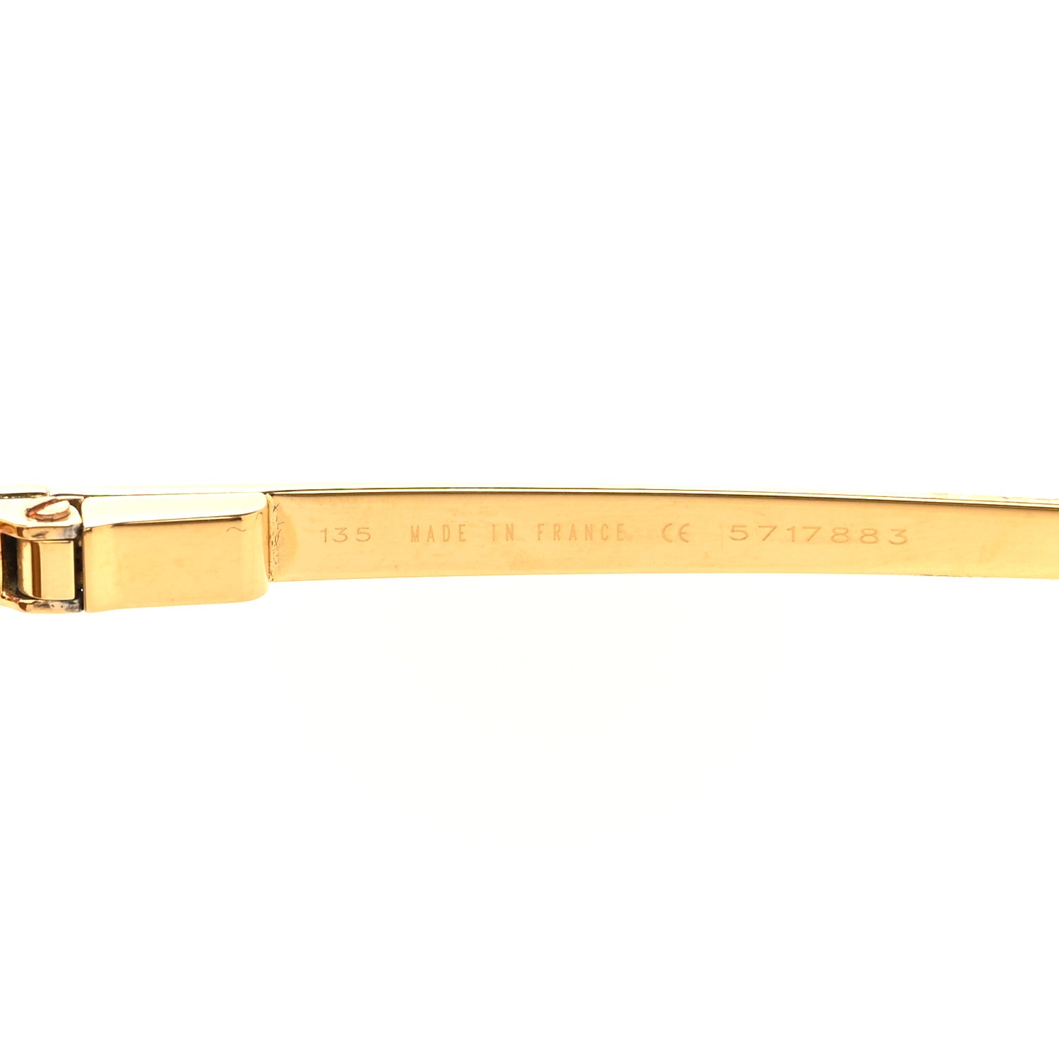 Cartier Santos Dumont Aviator Sunglasses 130 Gold 6 of 6