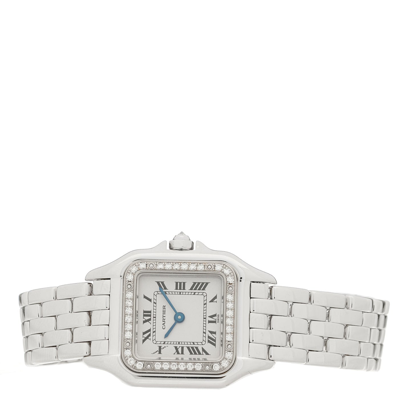 18K White Gold Diamond 22mm Panthere Quartz Watch
