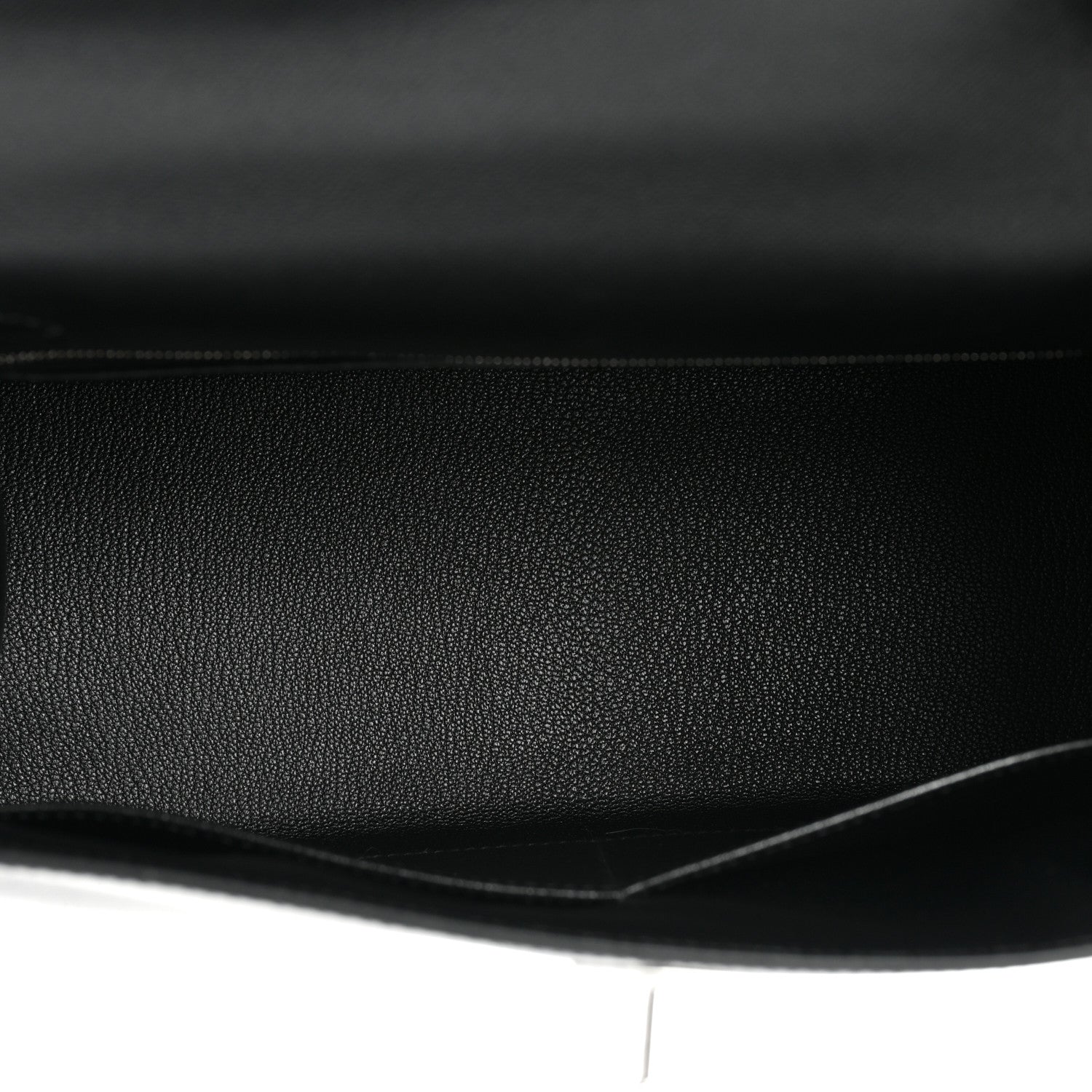 Hermes Madame Calfskin Shiny Niloticus Crocodile Kelly Sellier Touch 28 Black 5 of 13