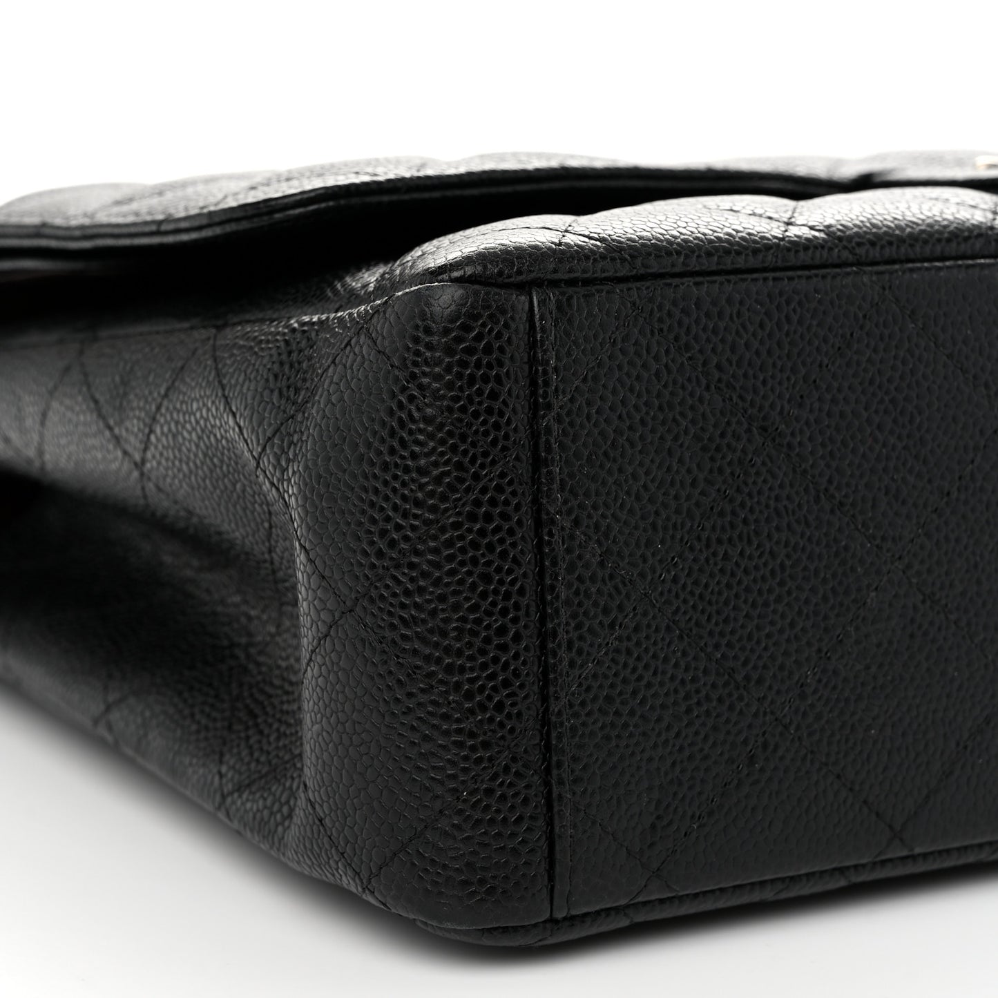 Caviar Quilted Maxi Double Flap Black