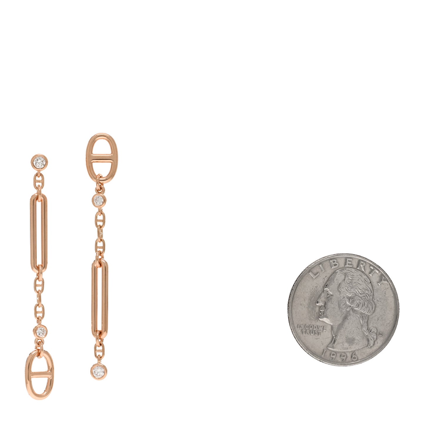 18K Rose Gold Diamond Chaos Earrings