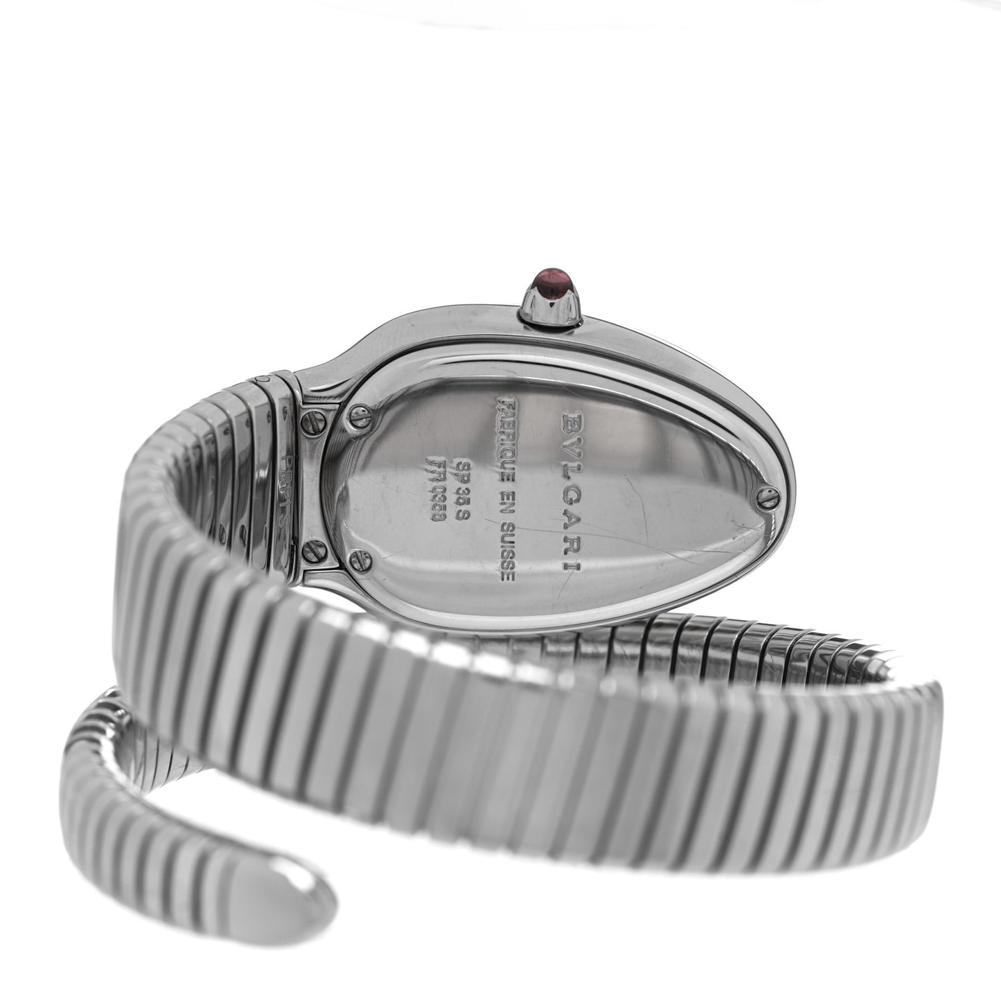 Stainless Steel 35mm Serpenti Tubogas Quartz Watch