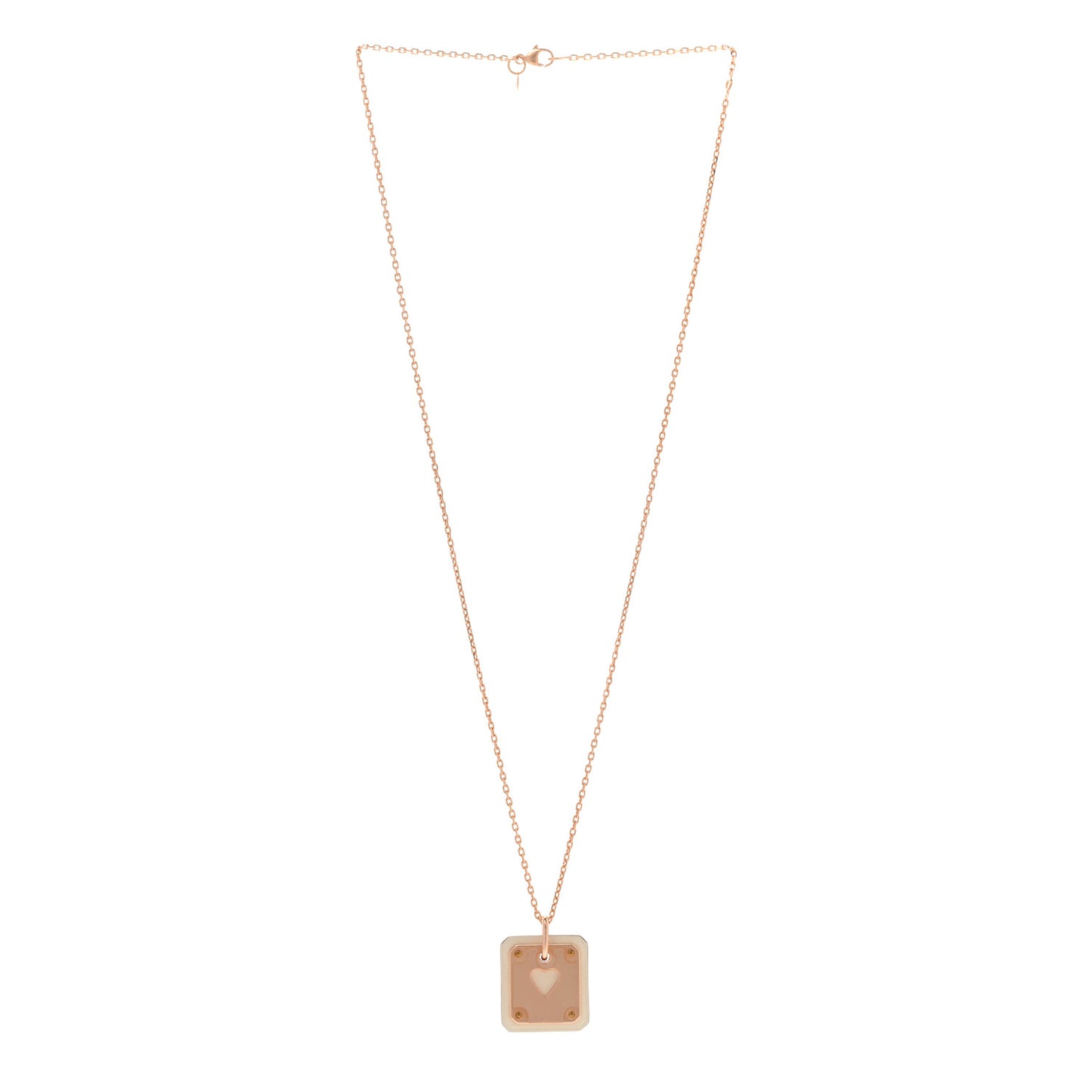 Rose Gold Plated Swift As de Coeur Pendant Necklace Nata