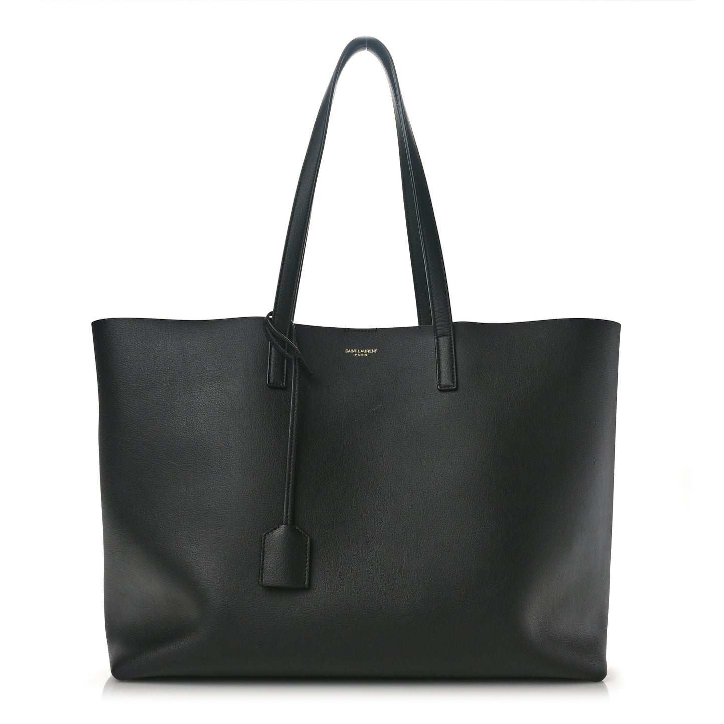 Calfskin Large Shopping Tote Black