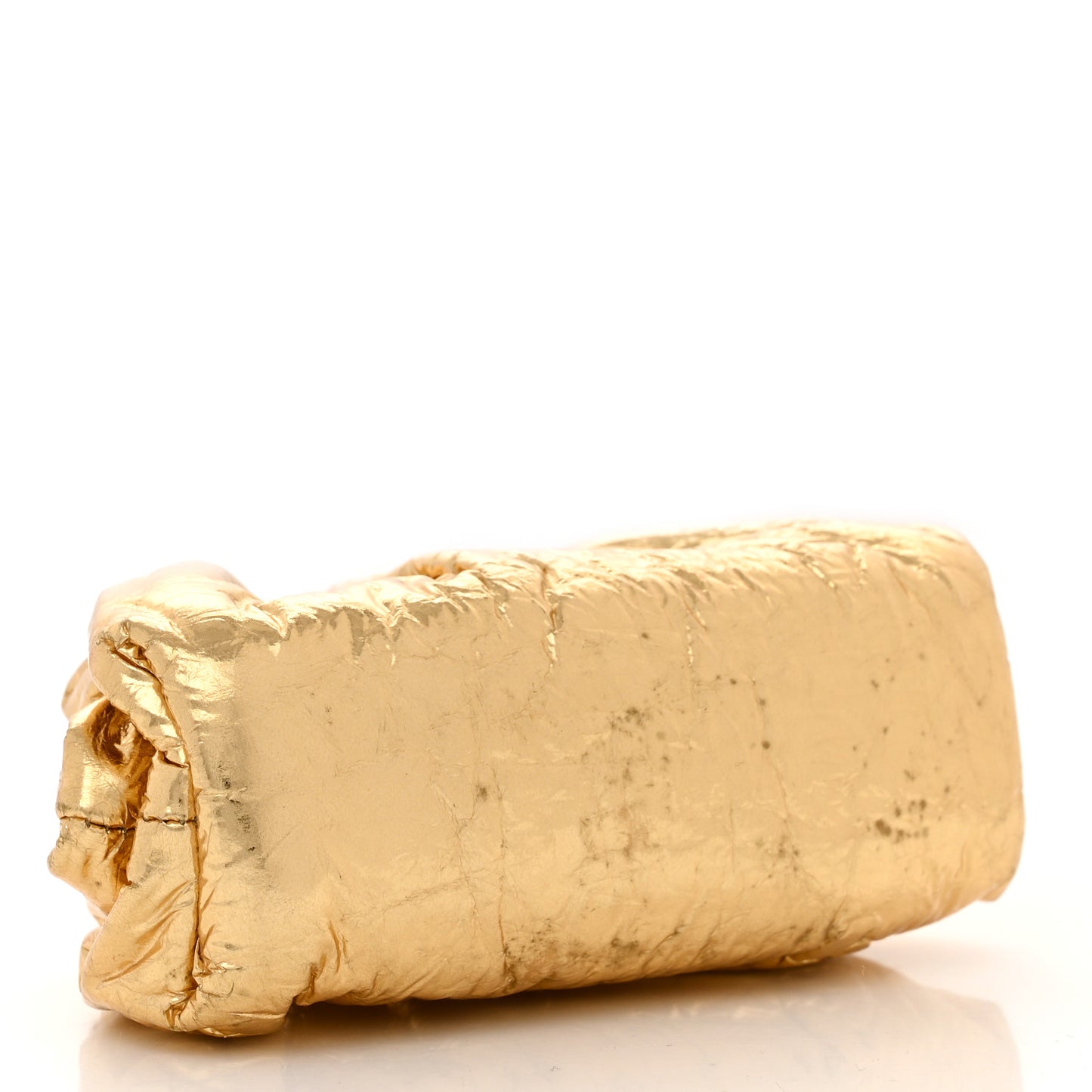Metallic Crinkled Lambskin The Coin Purse Oro