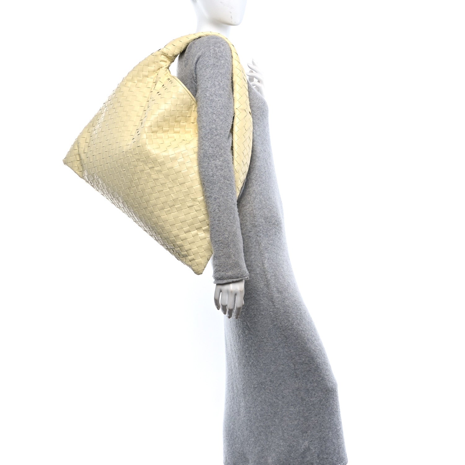 Bottega Veneta Calfskin Intrecciato Large Hop Camomile 2 of 10