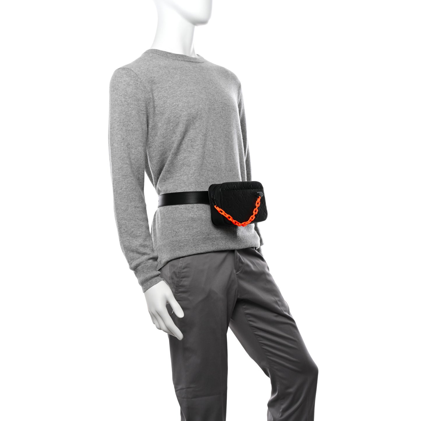 Taurillon Monogram Uniformes Solar Ray Soft Pochette Volga Belt Bag Black
