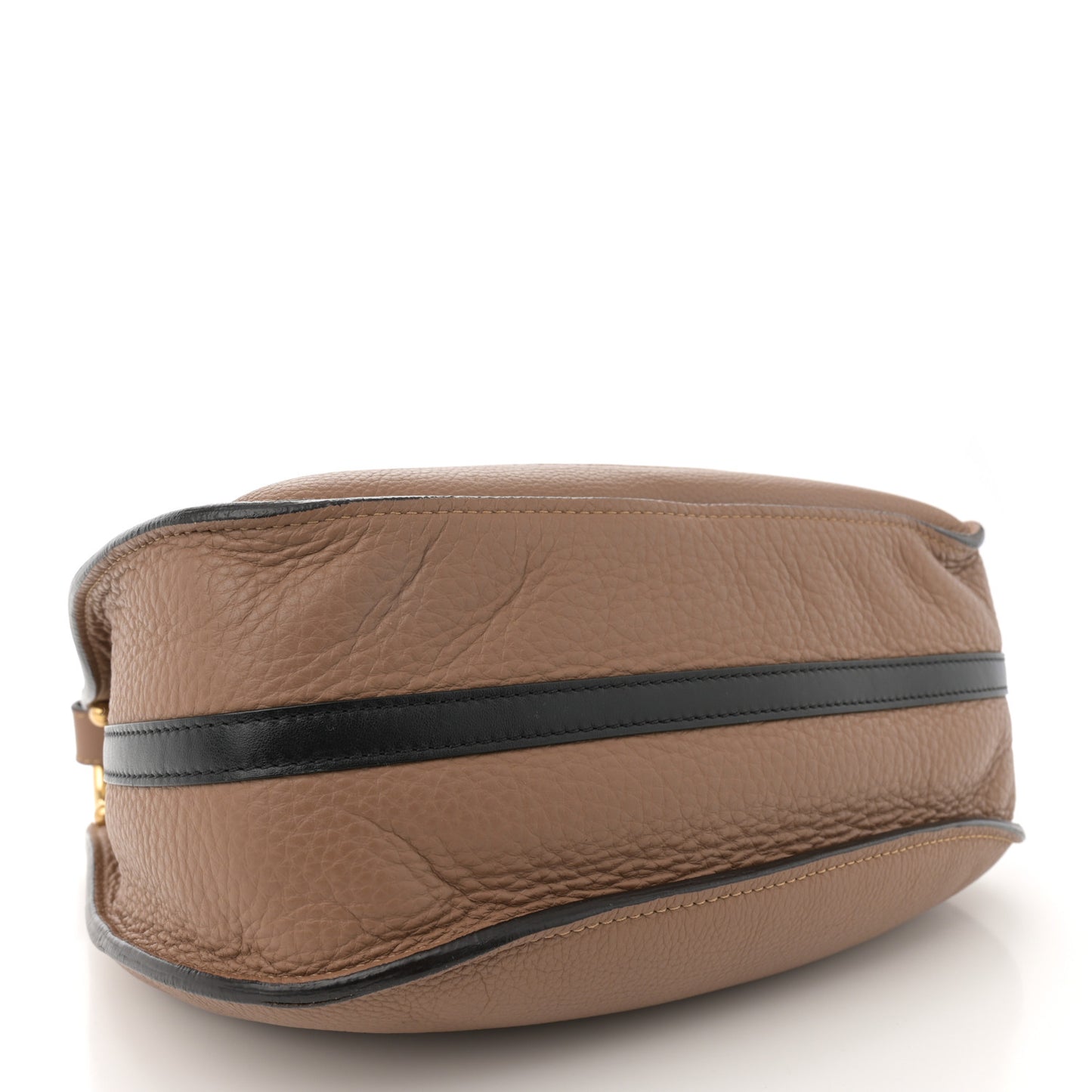 Grained Calfskin Small Hayley Hobo Nut
