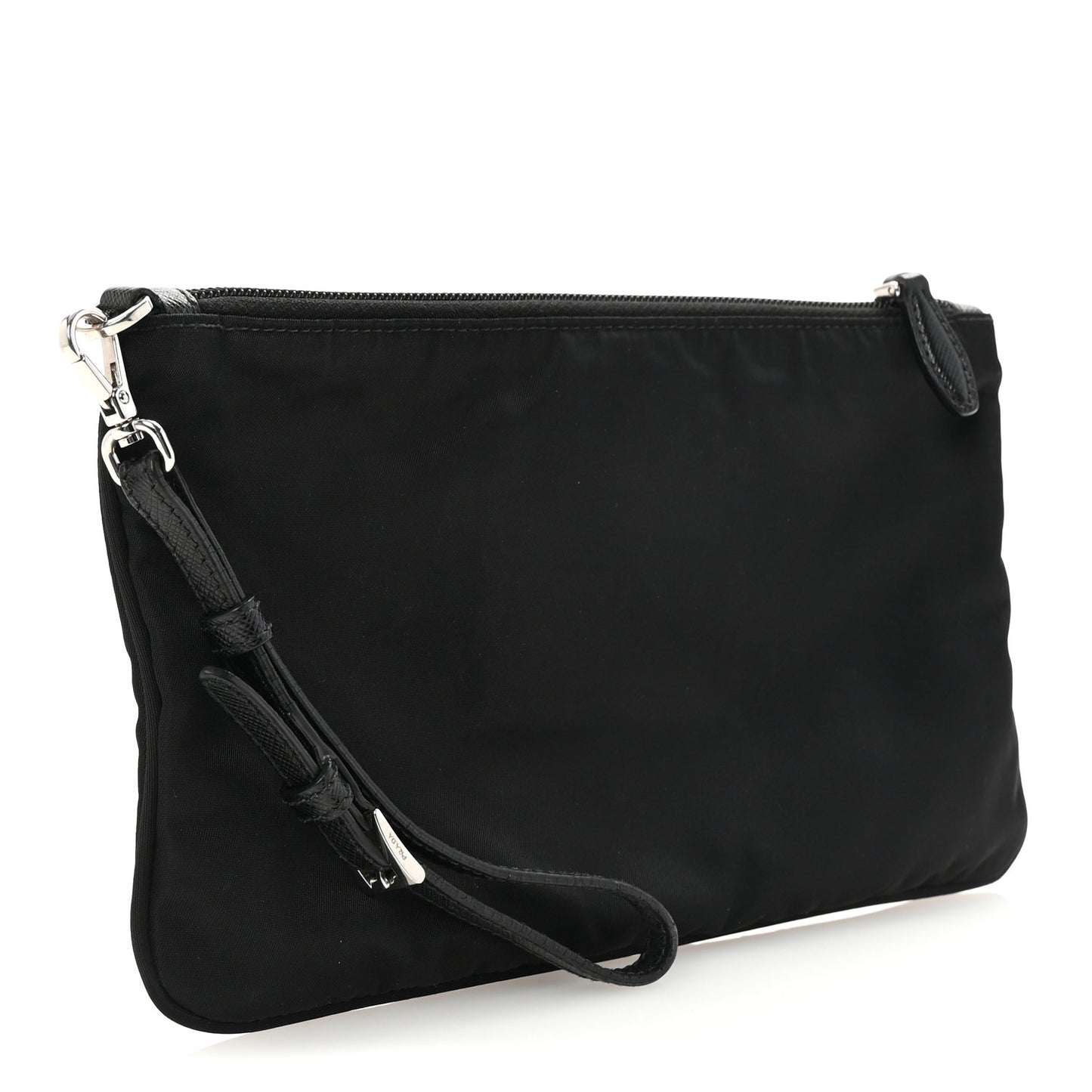 Tessuto Nylon Vela Wristlet Black