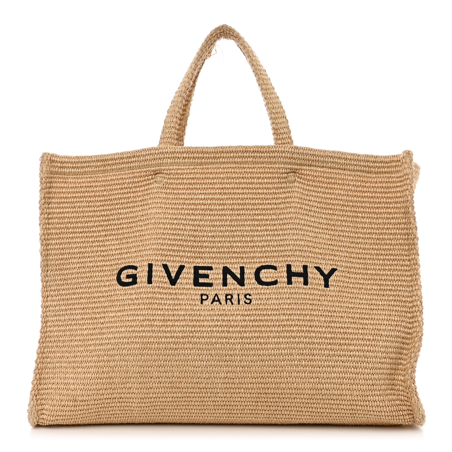 Raffia Large G Shopping Tote Natural