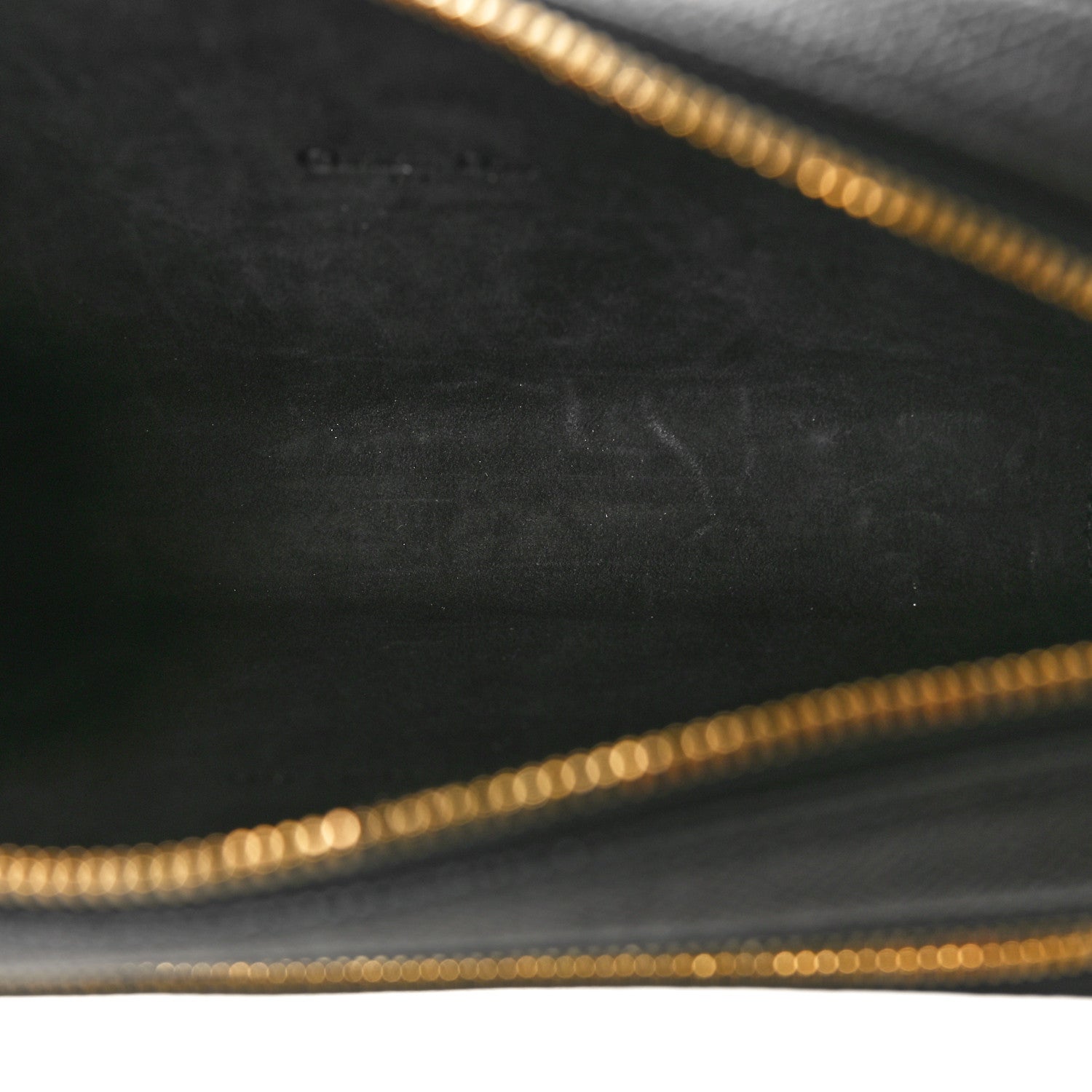 Christian Dior Grained Calfskin Caro Double Pouch Black 5 of 10