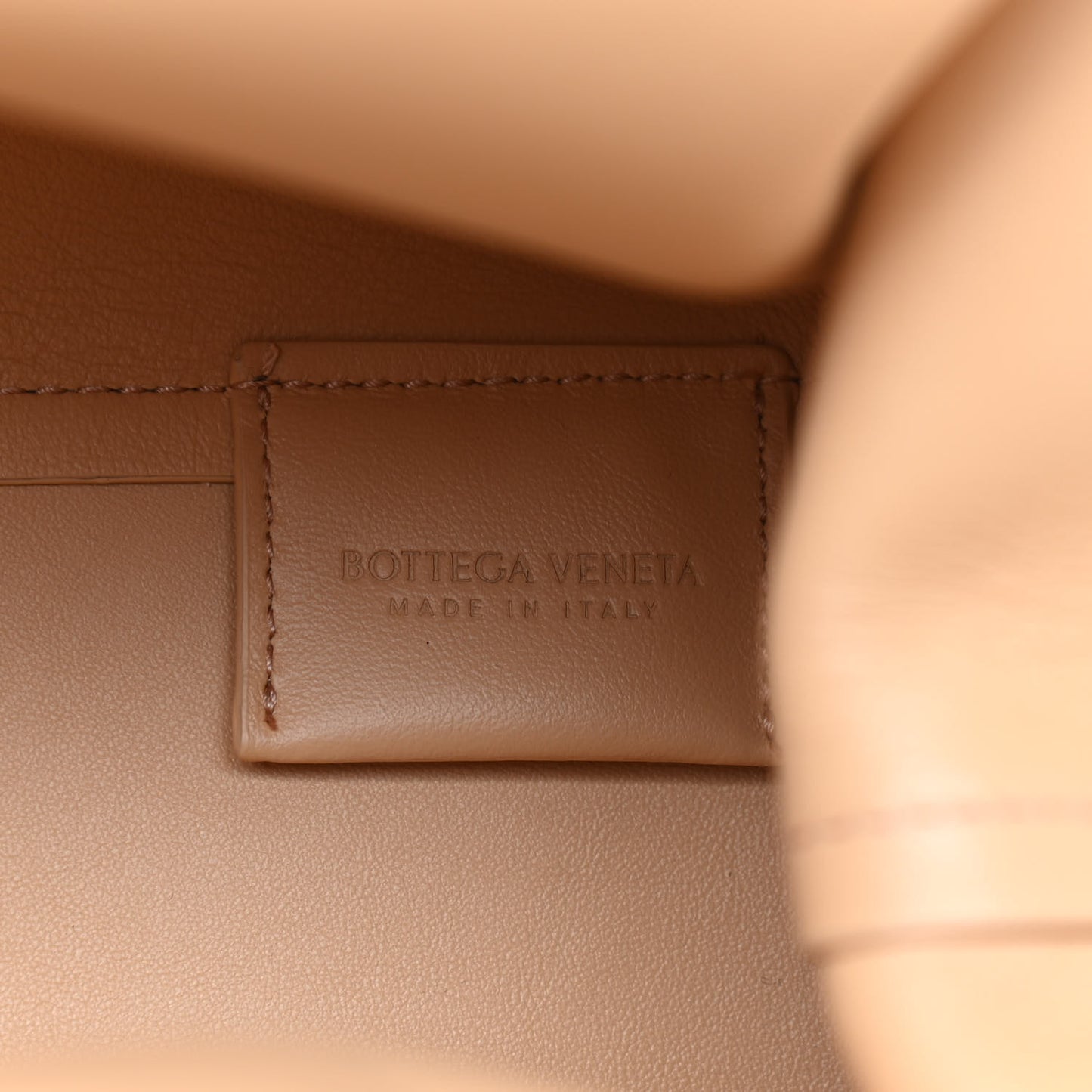 Calfskin Medium The Point Triangle Bag Almond
