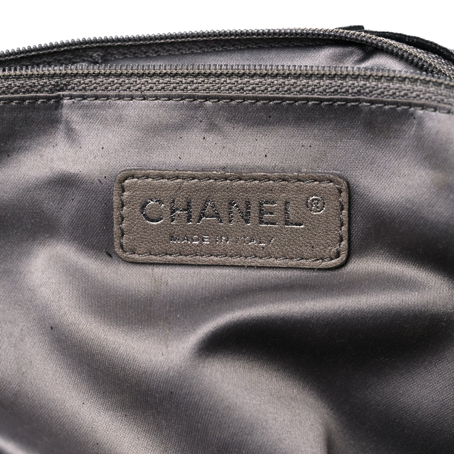 Chanel Crinkled Coated Canvas Le Marais Large Tote Black 6 of 16