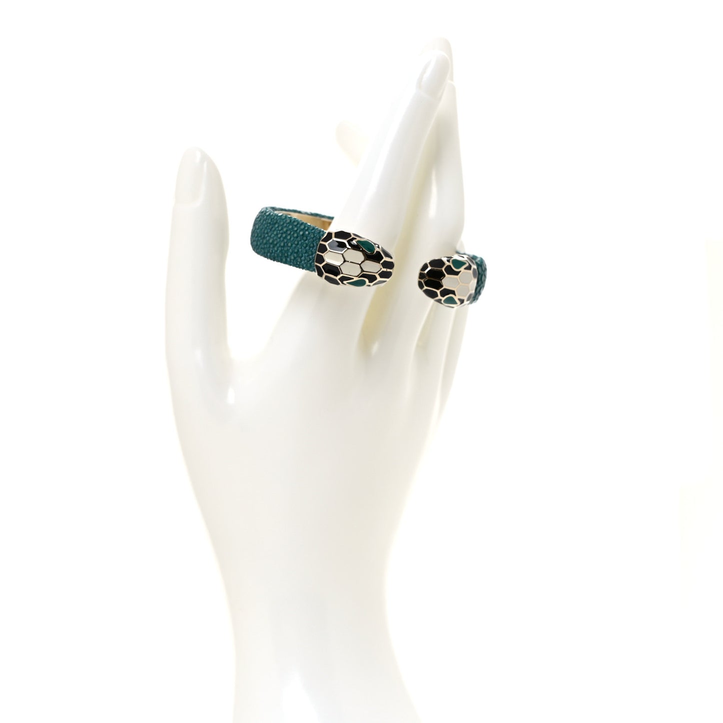 Galuchat Serpenti Forever Bracelet Green