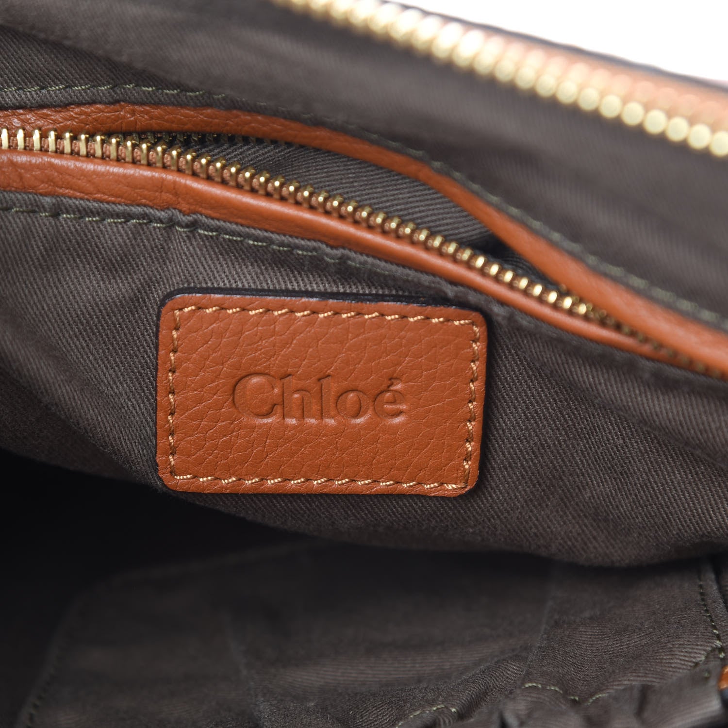 Chloe Calfskin Large Marcie Satchel Tan 6 of 17