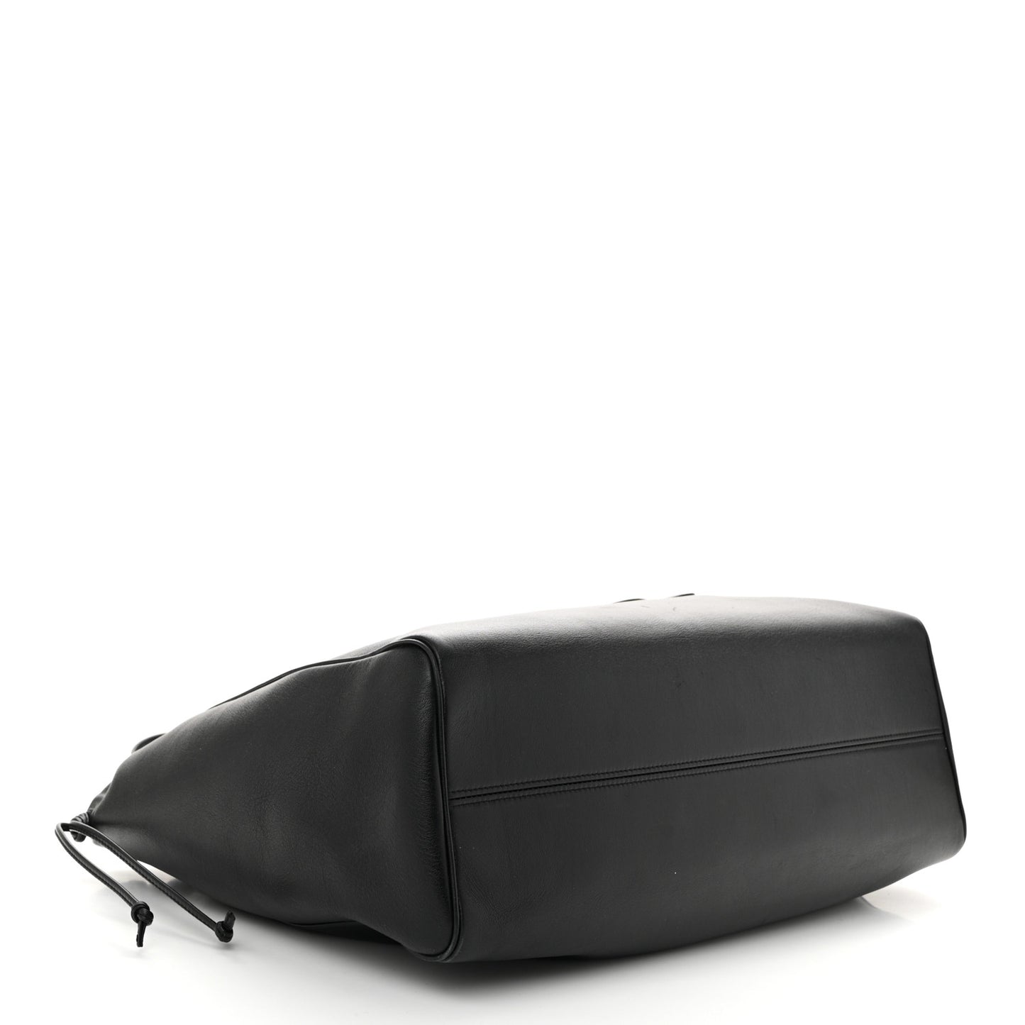 Smooth Calfskin Cuir Triomphe Cabas Drawstring Black