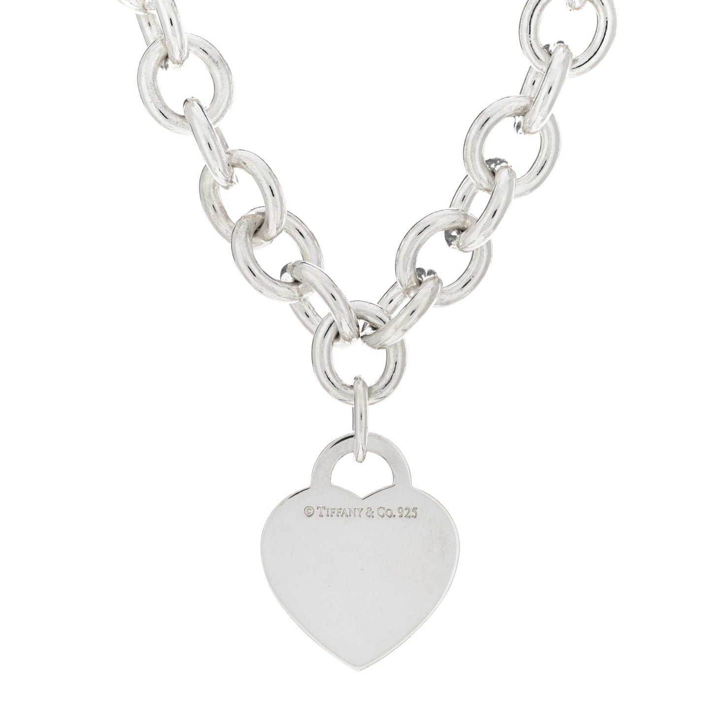 Sterling Silver Return to Tiffany Heart Tag Pendant Necklace