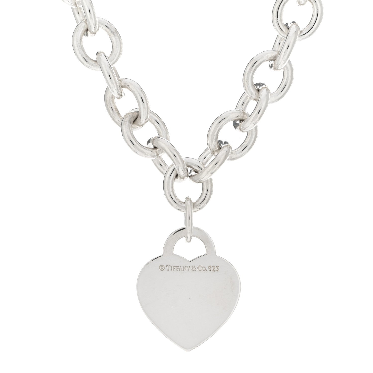 Tiffany Sterling Silver Return to Tiffany Heart Tag Pendant Necklace 3 of 3