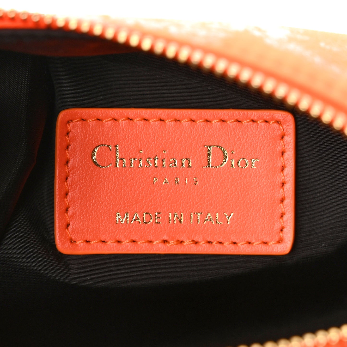 Technical Fabric Toile De Jouy DiorTravel Nomad Pouch Orange