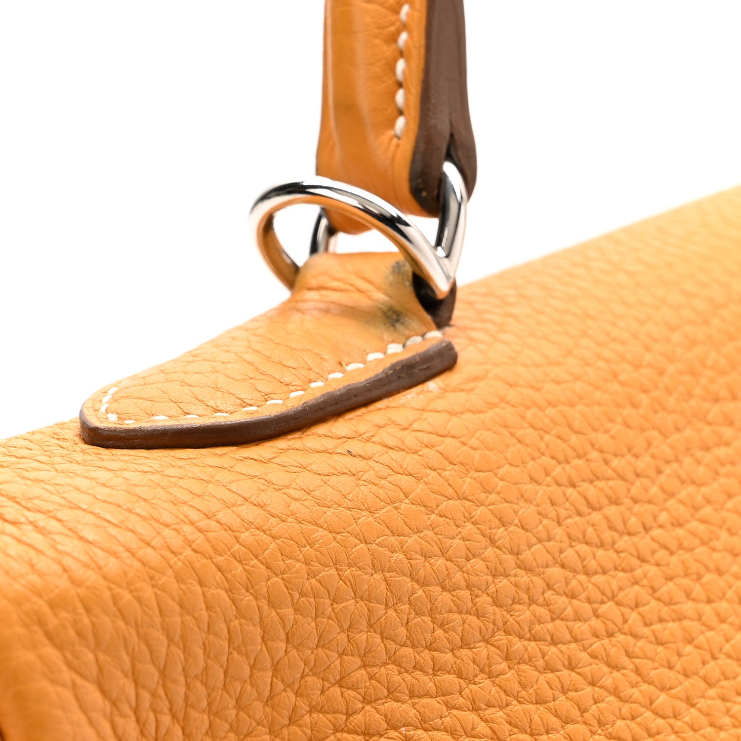 Hermes Taurillon Clemence Kelly Retourne 35 Moutarde Etain 18 of 21