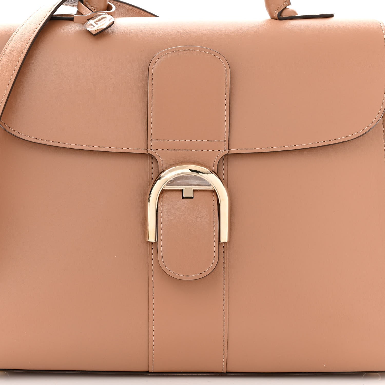 Delvaux Box Calfskin MM Brillant Satchel Tender Beige 8 of 10