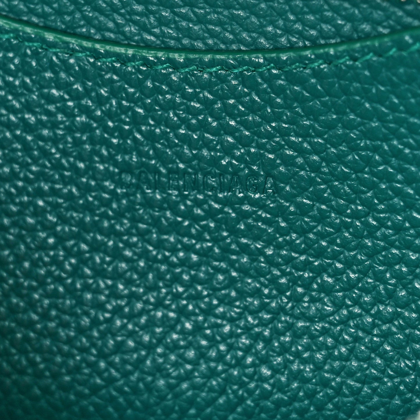 Grained Calfskin Neo Classic Silver Hardware Mini City Jade