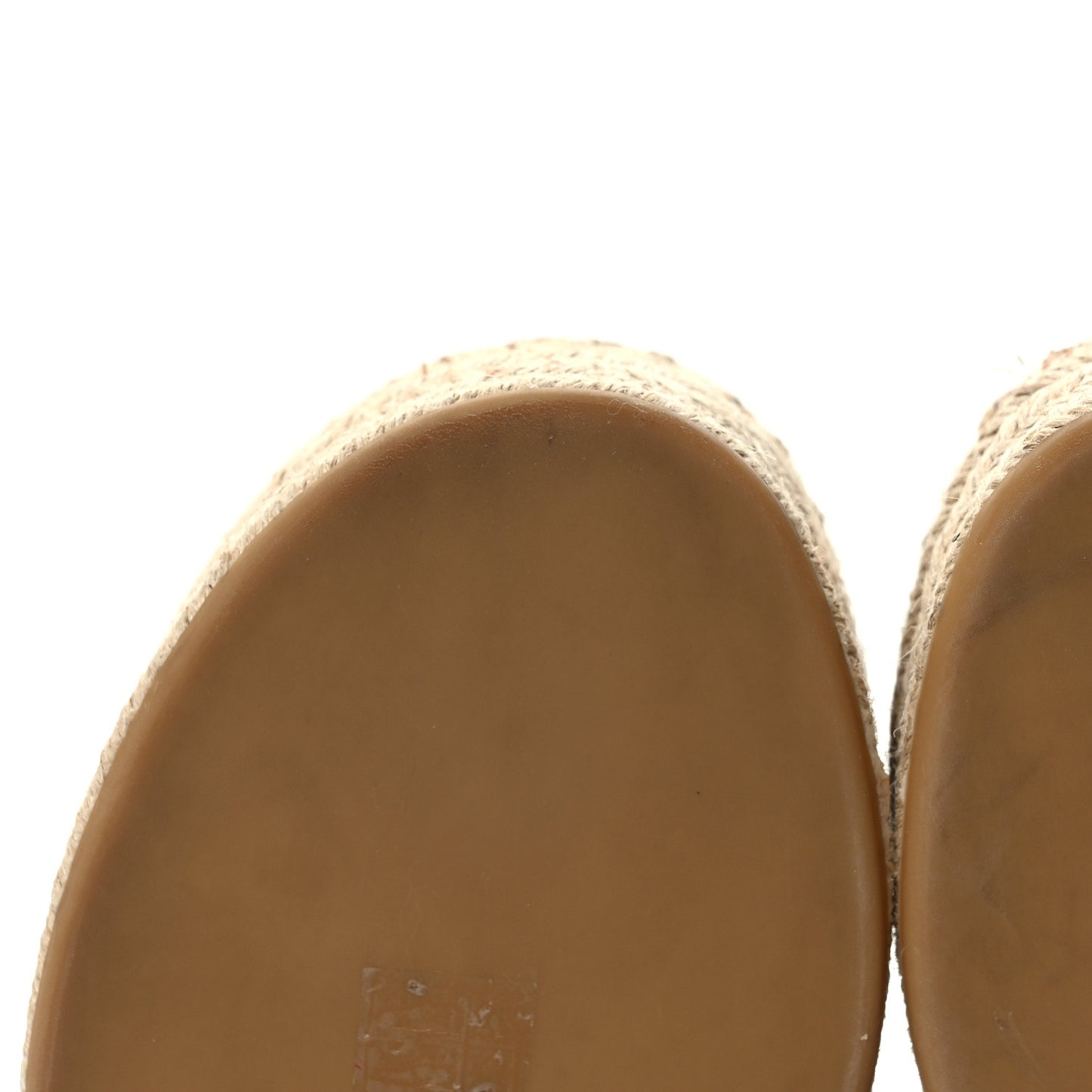 Canvas Leopard Print Rockstud Ankle Wrap Espadrille Flatform Sandals 40 Brown