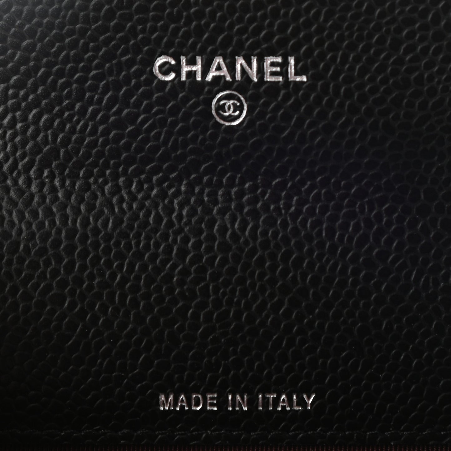 Caviar Quilted Flap Card Holder Wallet Black