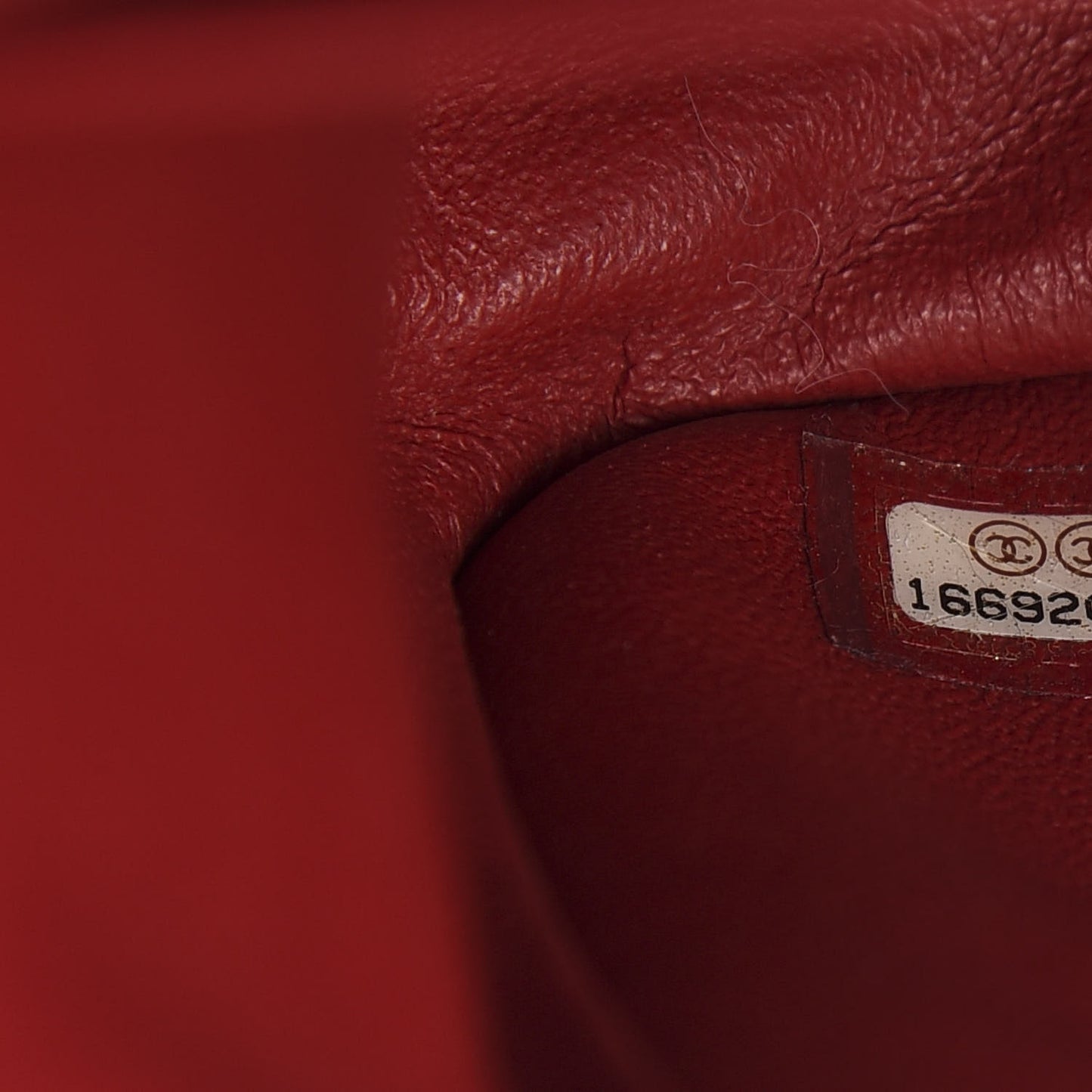 Caviar Quilted Jumbo Double Flap Red
