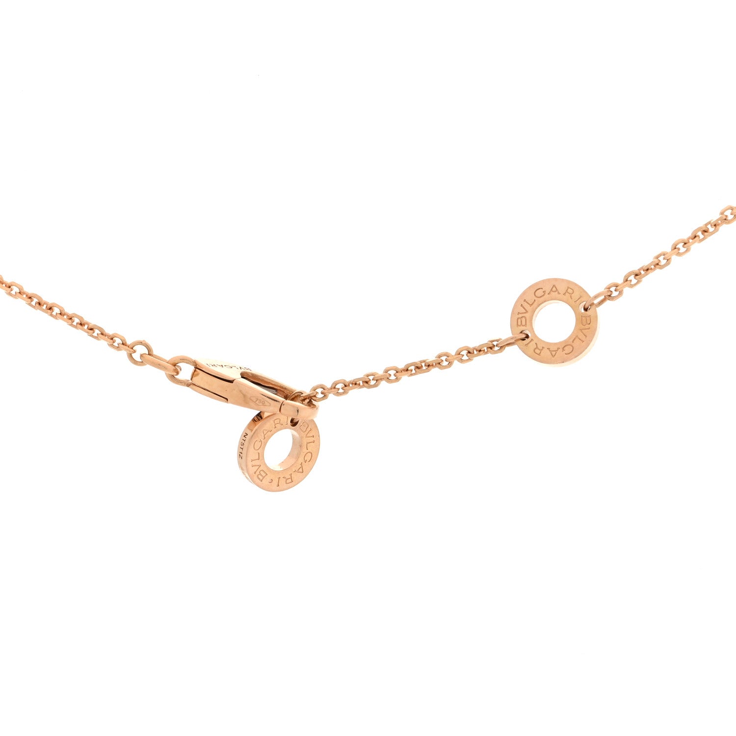 Bulgari 18K Rose Gold Diamond Mother of Pearl Small Divas' Dream Pendant Necklace 4 of 4